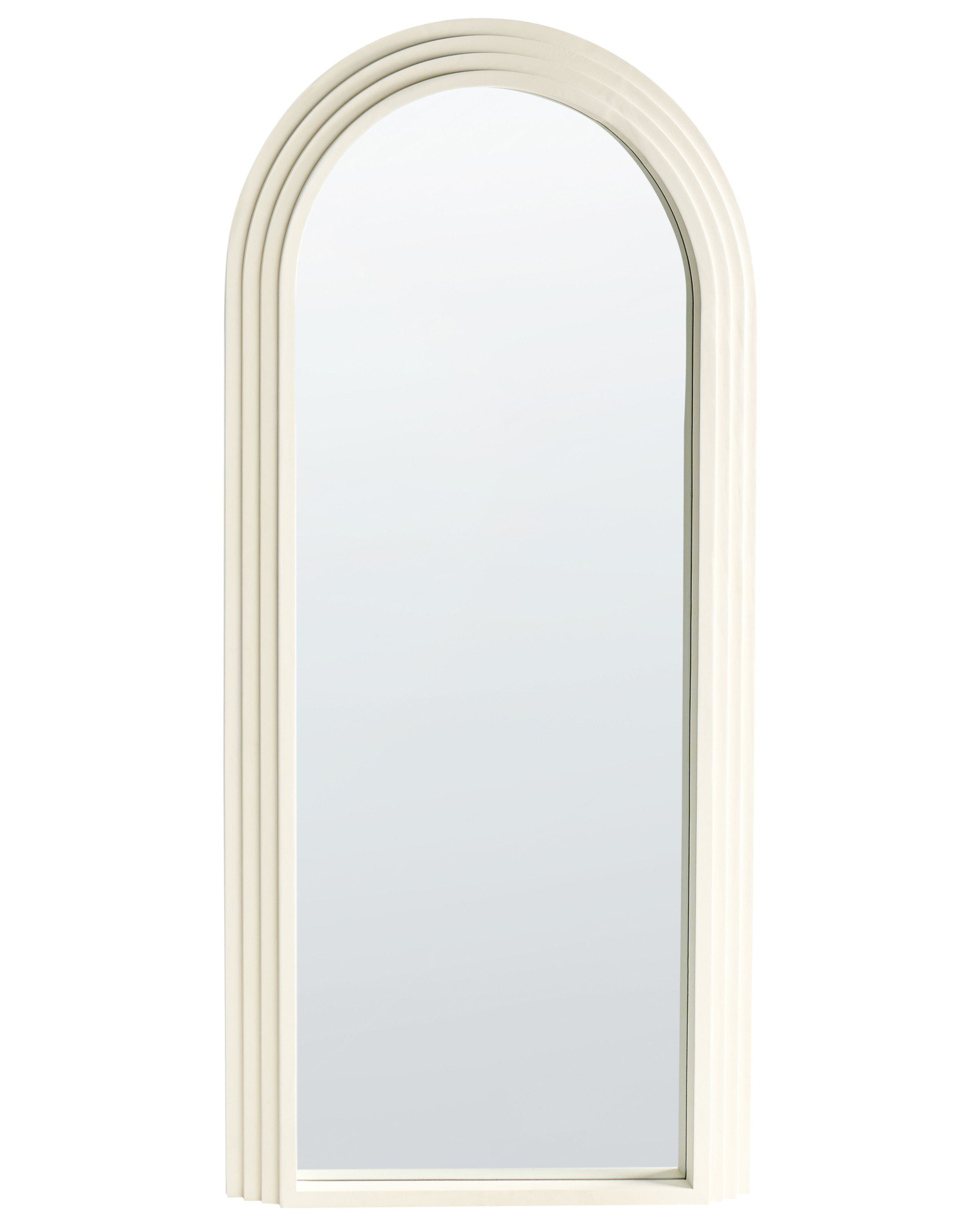 BROCKHURST Wall Mirror Wood - Off White - Gemini Interiors