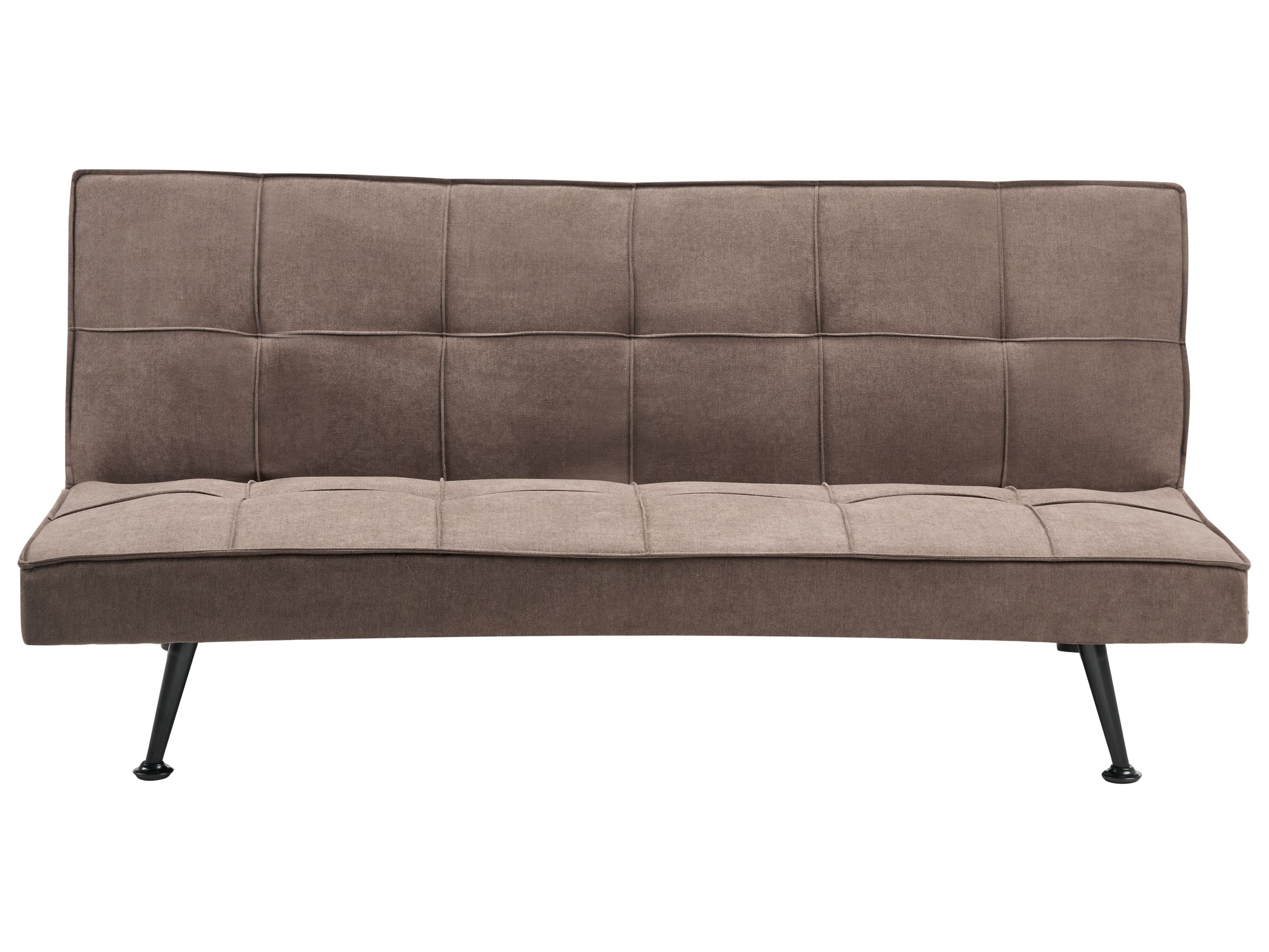 3 Seater Sofabed - HASLON Fabric Brown - Gemini Interiors