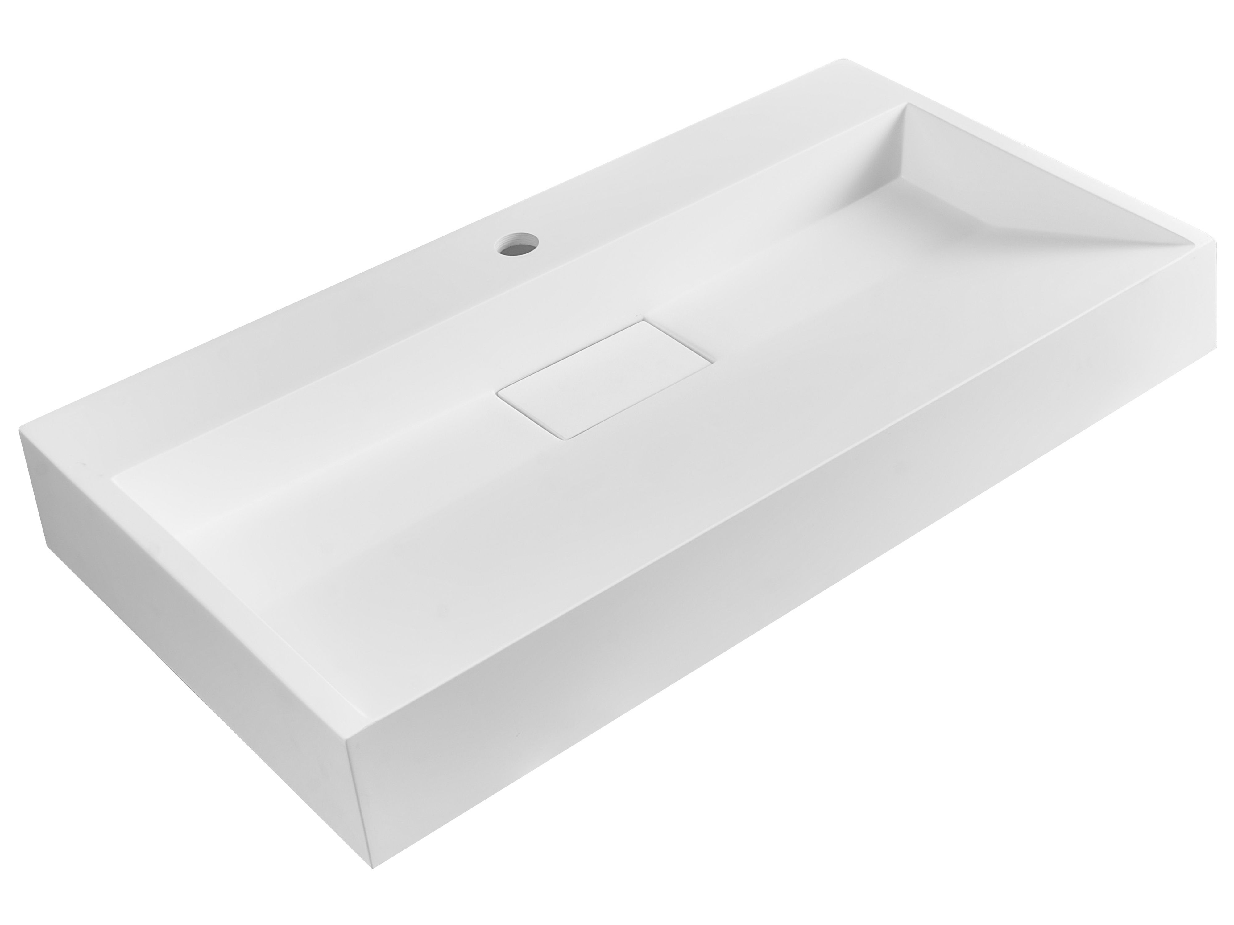 EUQNKO Wall Hung Basin 800 x 460 mm White - Gemini Interiors