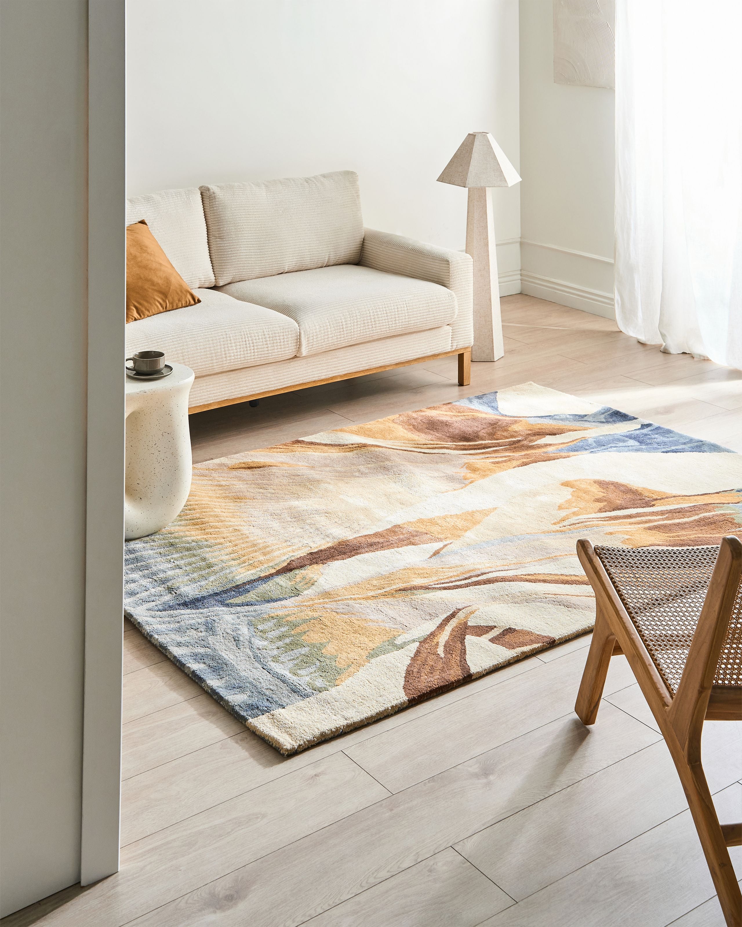 JAXUFA Viscose Rug- Multicolour - Gemini Interiors