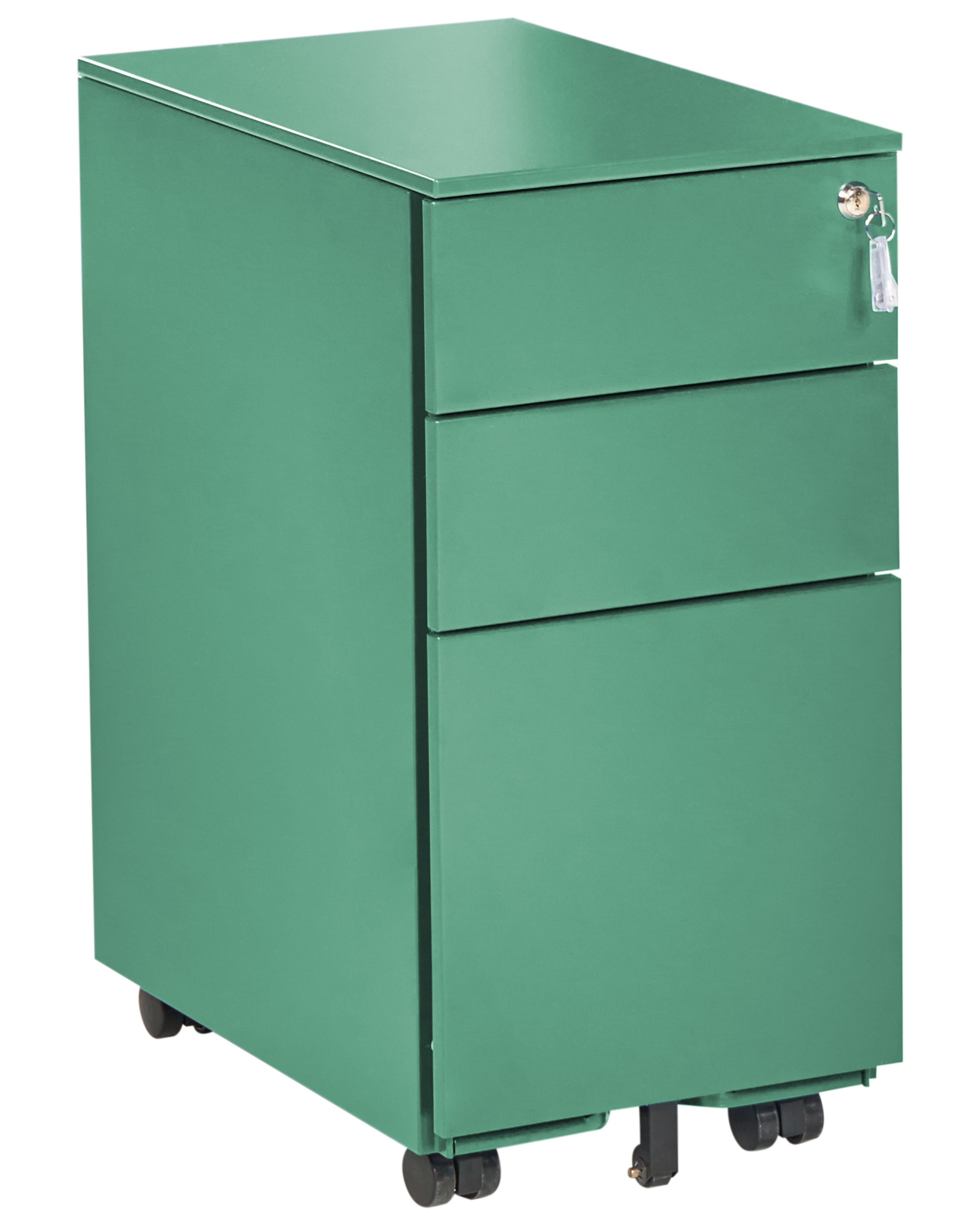 CLAYDEN Metal Storage Unit - Green - Gemini Interiors