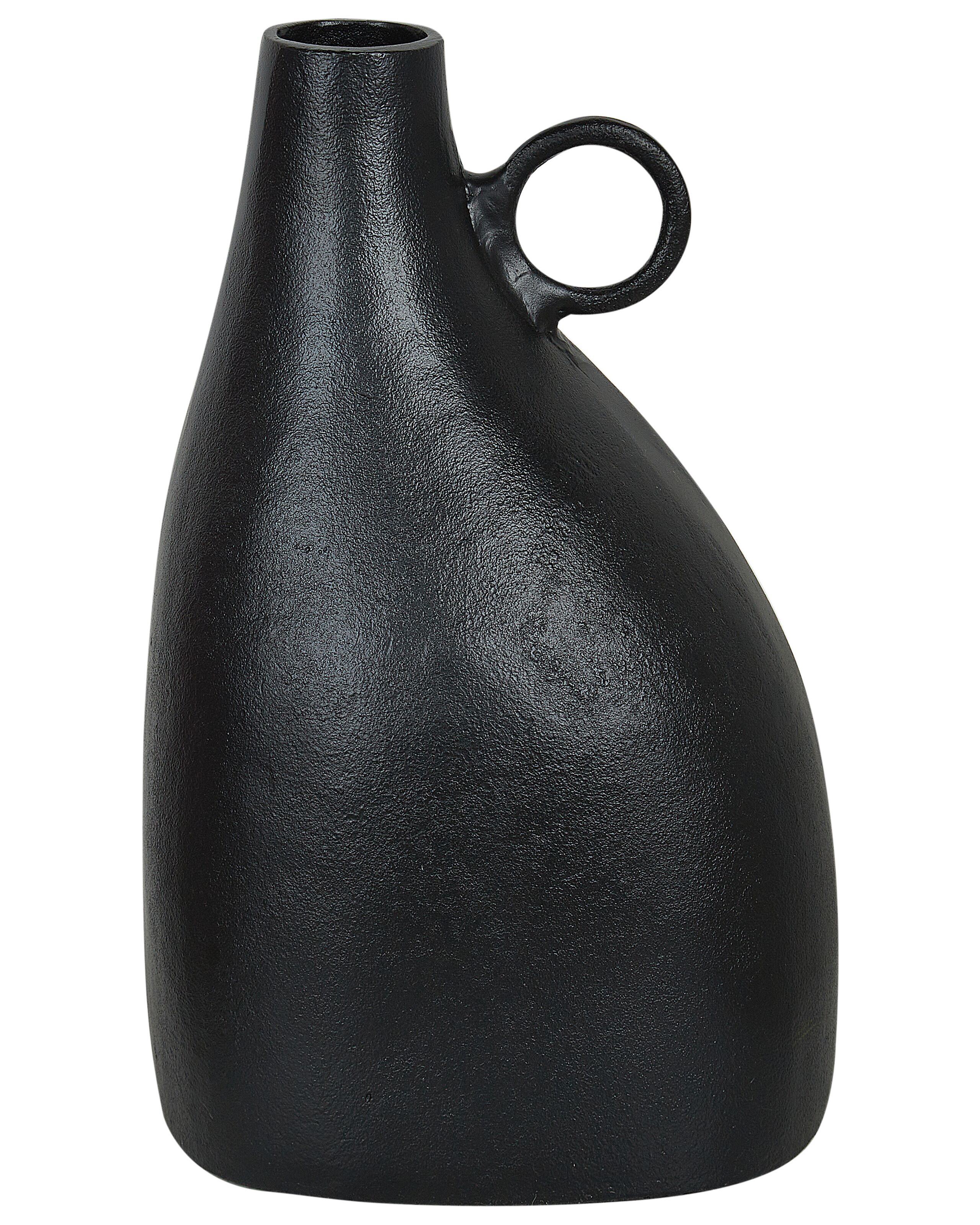 Decorative Vase NARBADA Metal 36 cm Black - Gemini Interiors