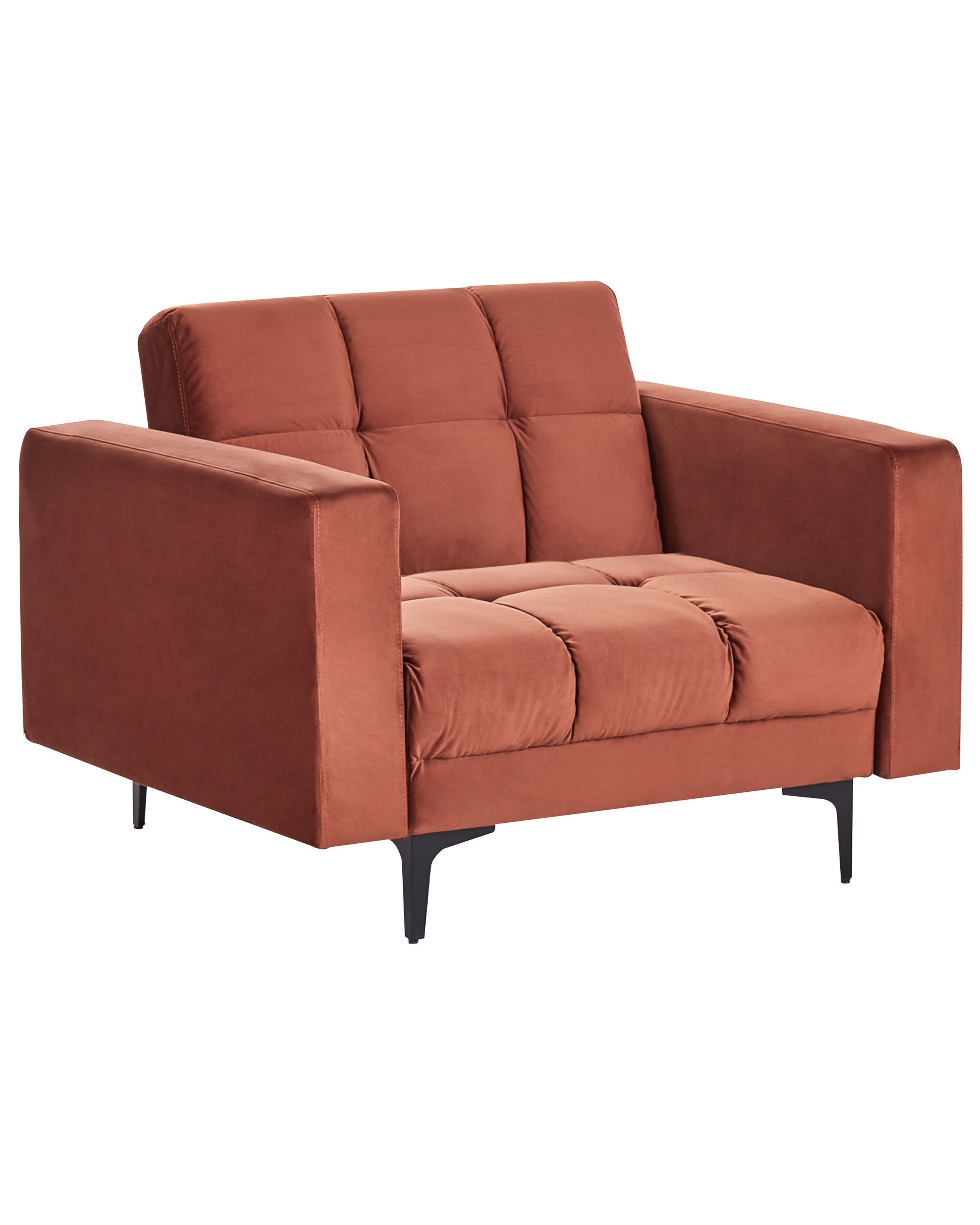 Armchair ALNES Velvet Light Red - Gemini Interiors