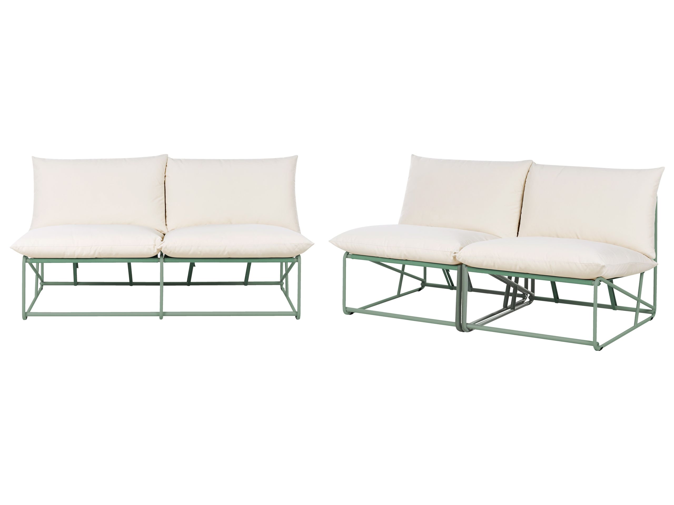 LIMBERLEIGH Garden Sofa Set 4-Seater - Green - Gemini Interiors