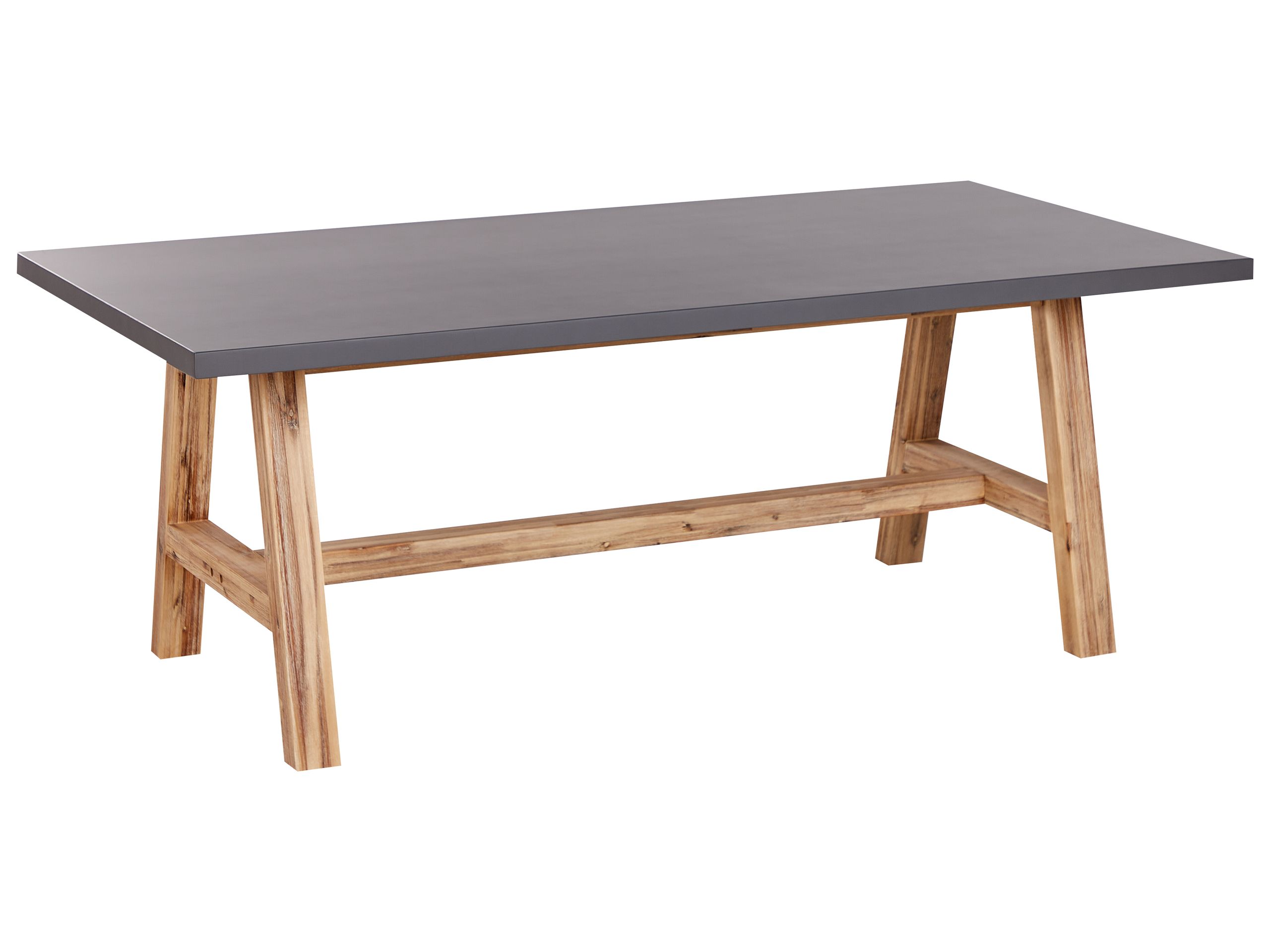 Concrete Garden Table 200 x 100 cm Grey TONNARE - Gemini Interiors