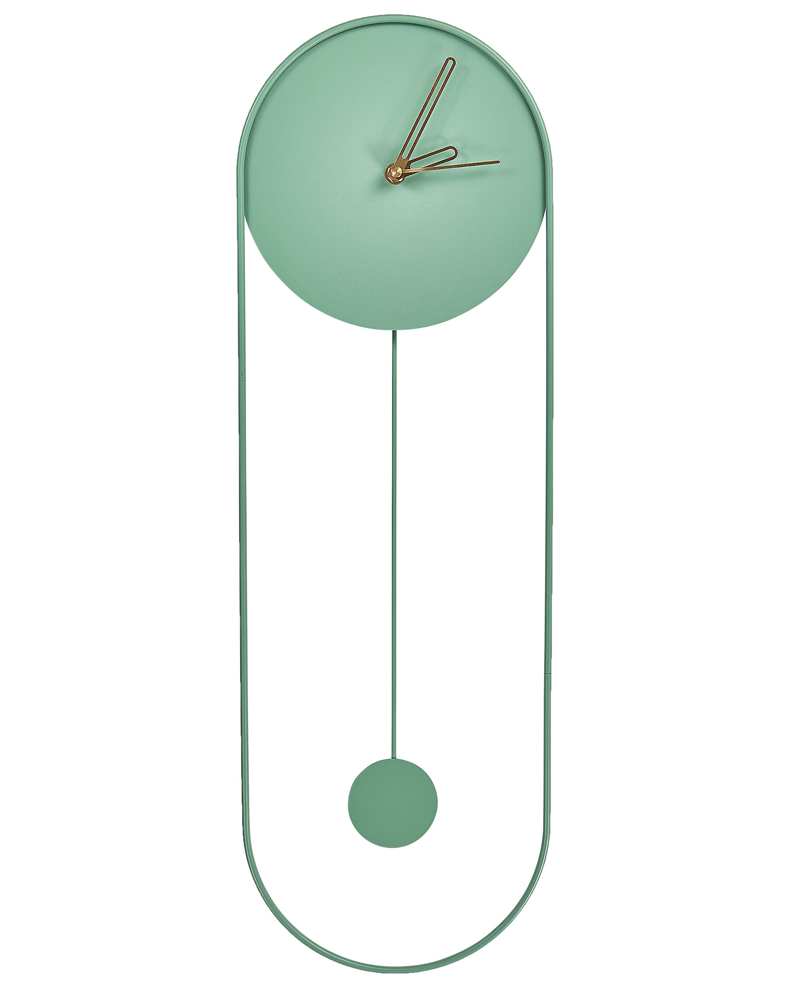 Wall Clock SALVAN 20 cm Metal Light Green - Gemini Interiors