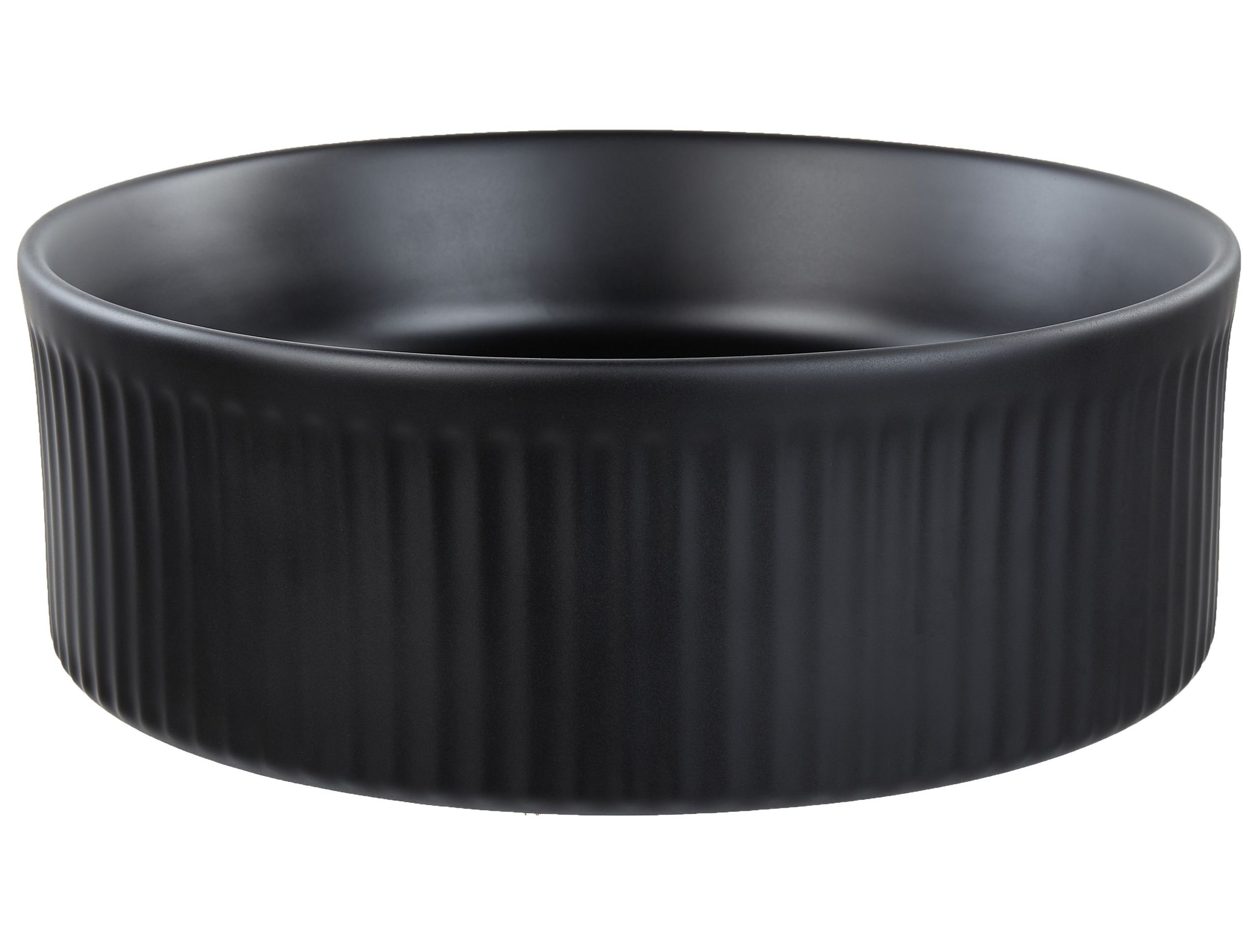 Ceramic Countertop Basin Diameter 370 mm Black GELDO - Gemini Interiors