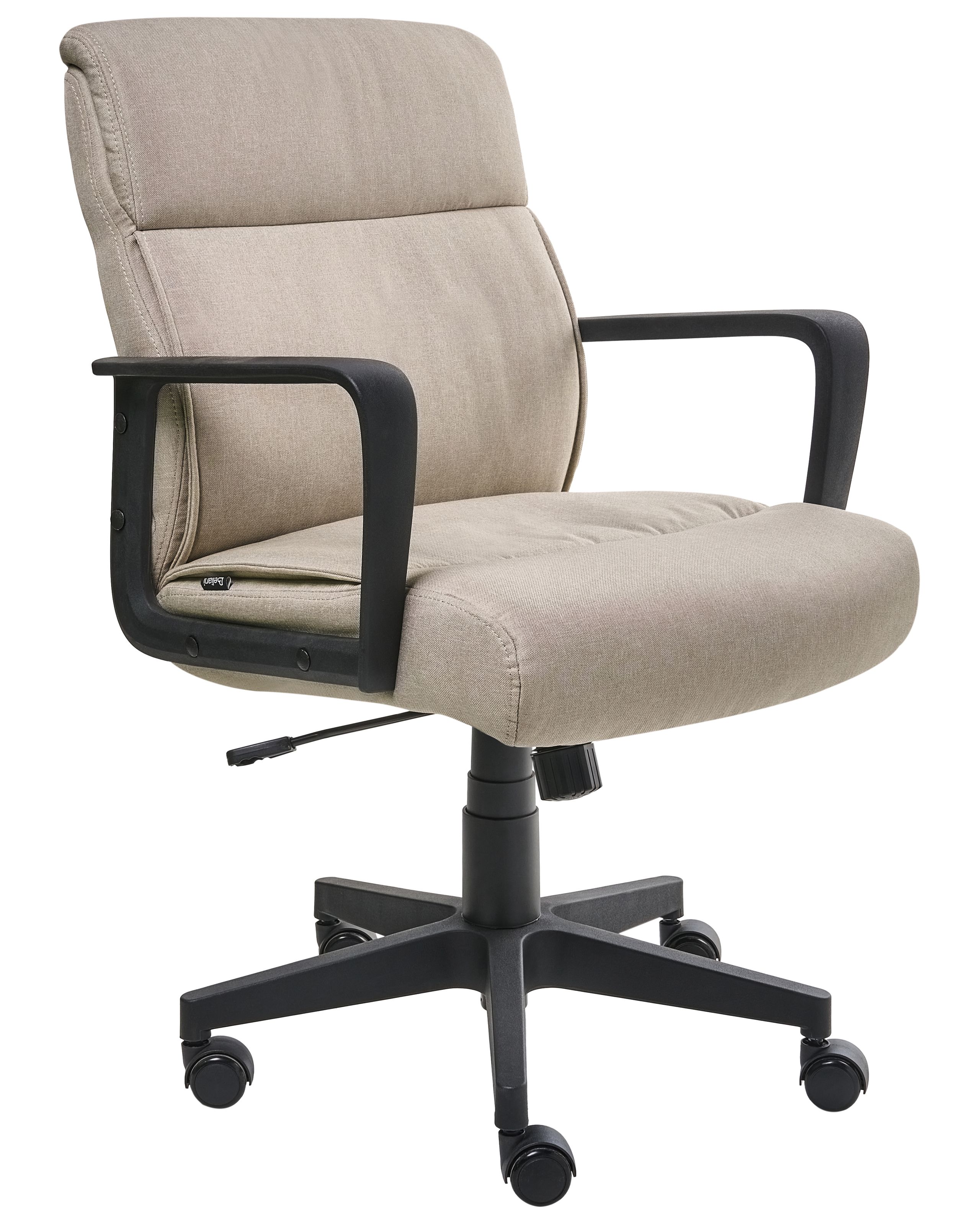 KIRKLEIGH Fabric Office Chair - Beige - Gemini Interiors