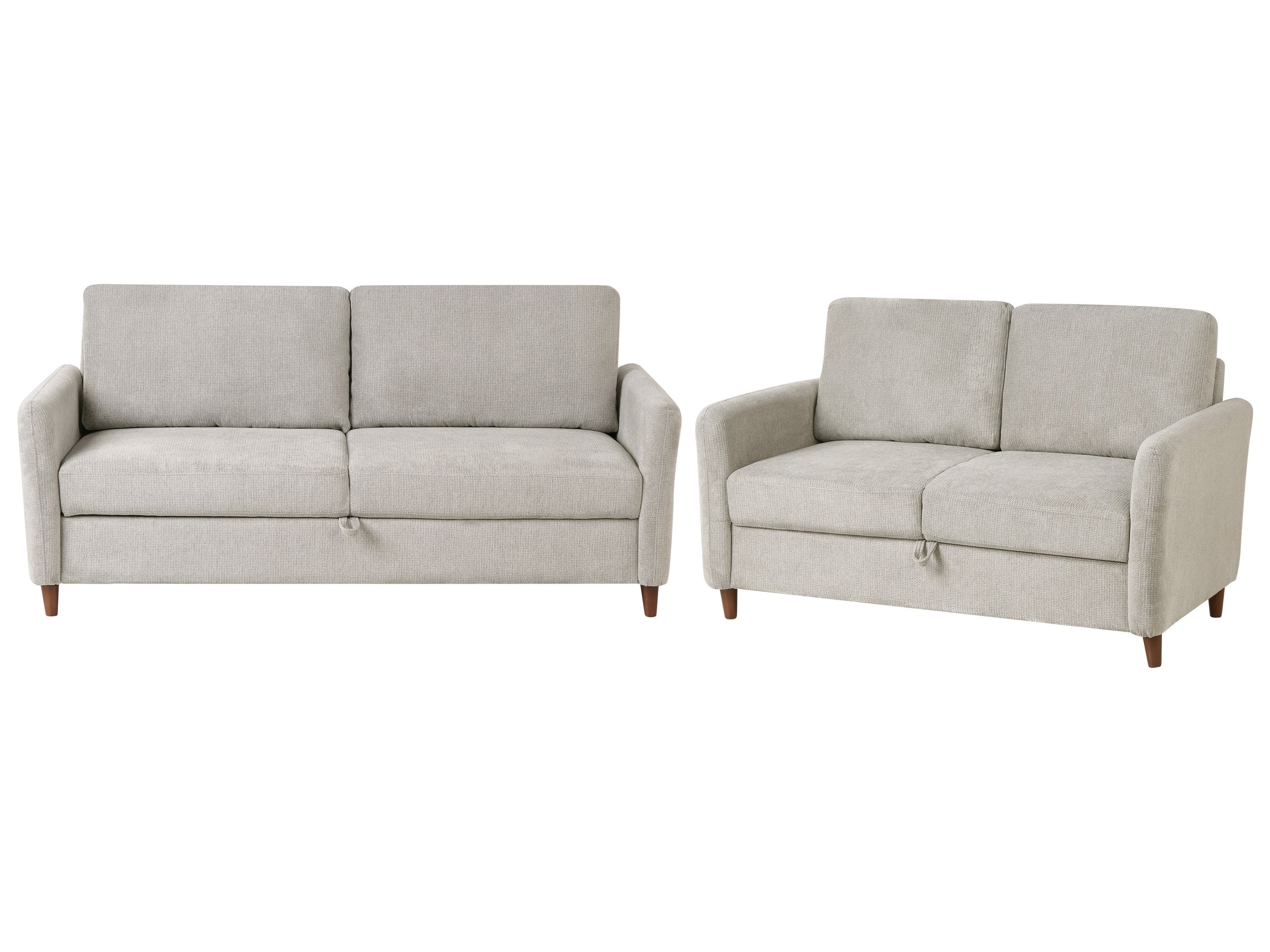 MRAE Fabric 3 Seater and 2 Seater Sofa Set - Grey - Gemini Interiors