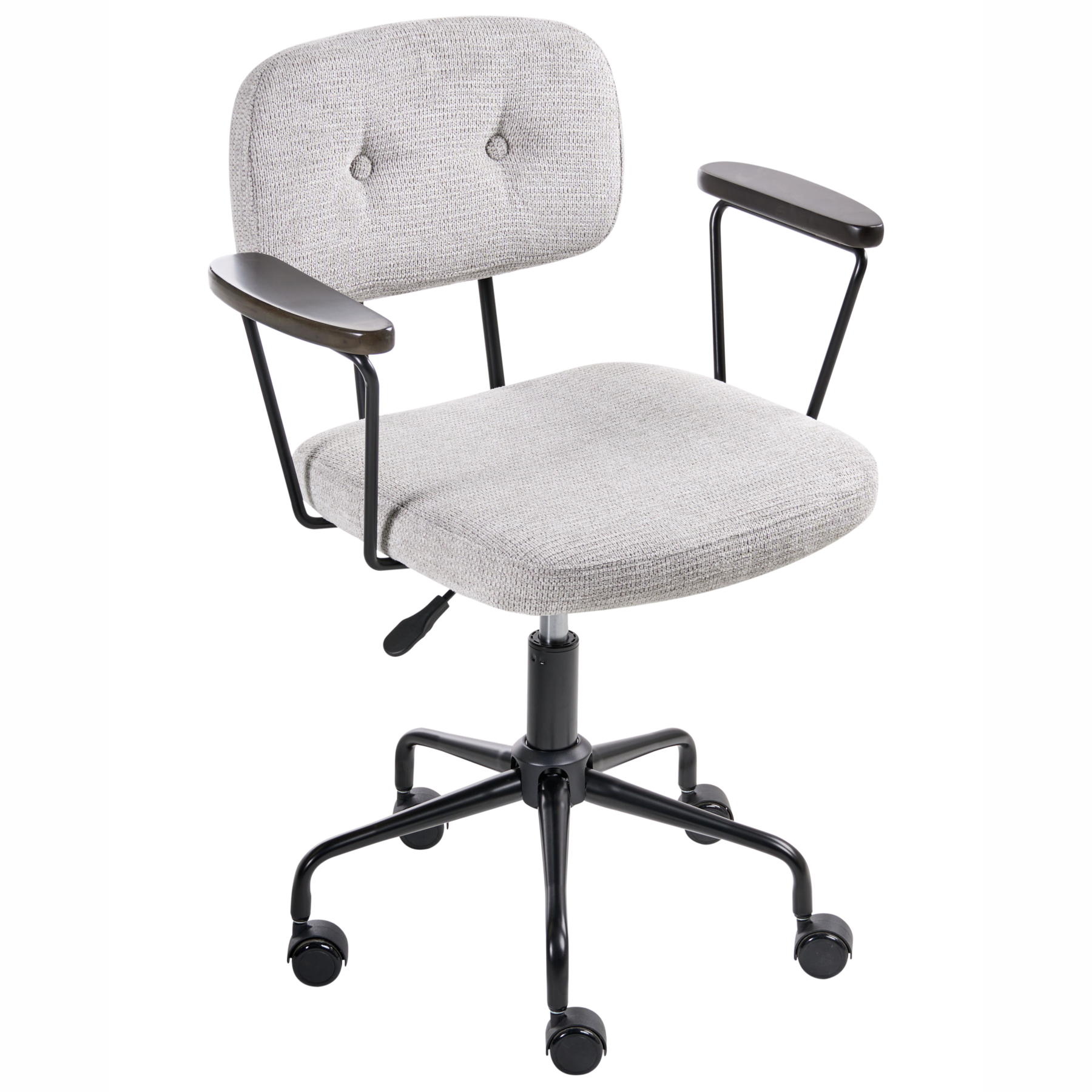 ALGERION Fabric Office Chair - Light Grey - Gemini Interiors
