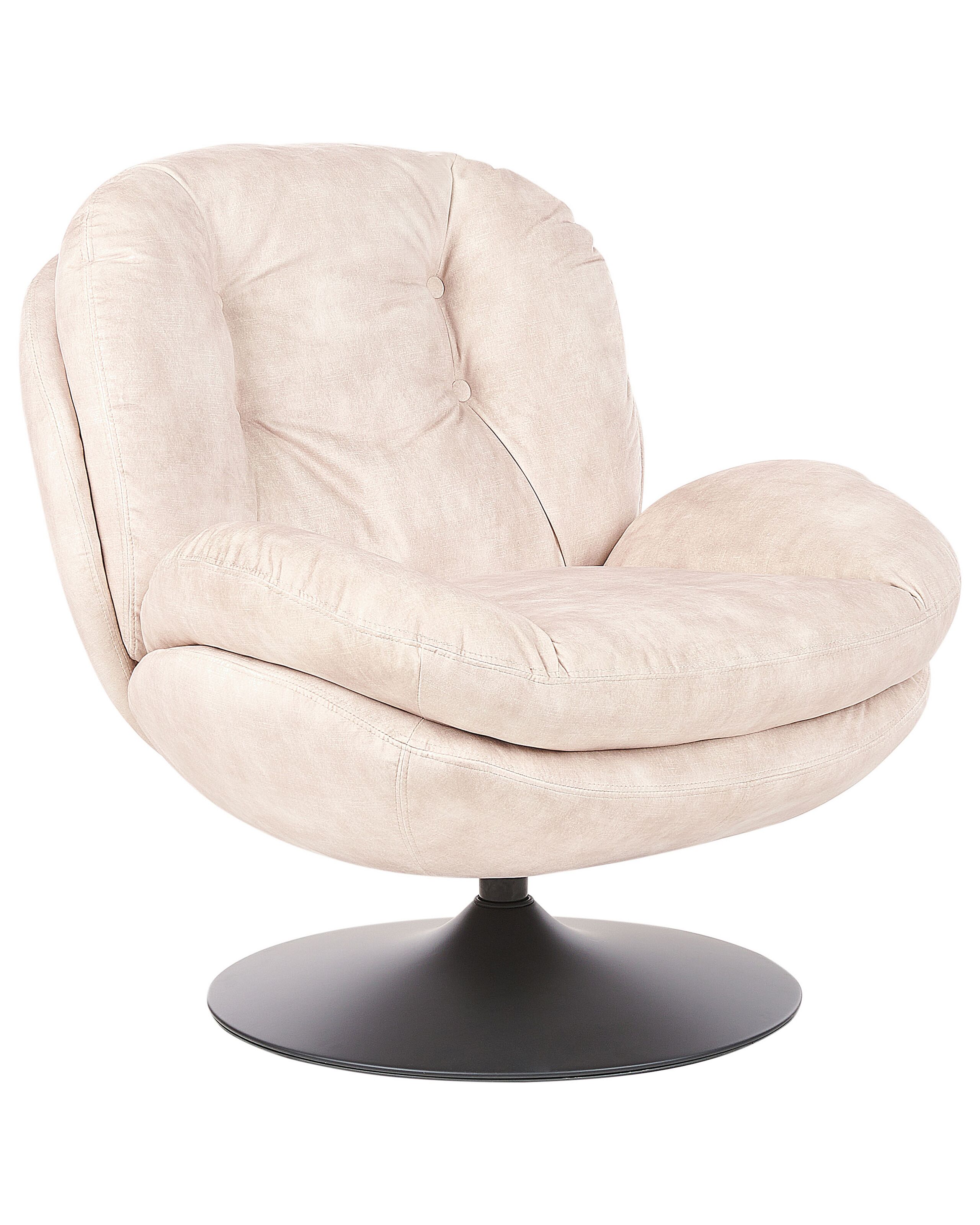 Swivel Armchair NOLVIK Velvet Light Beige - Gemini Interiors
