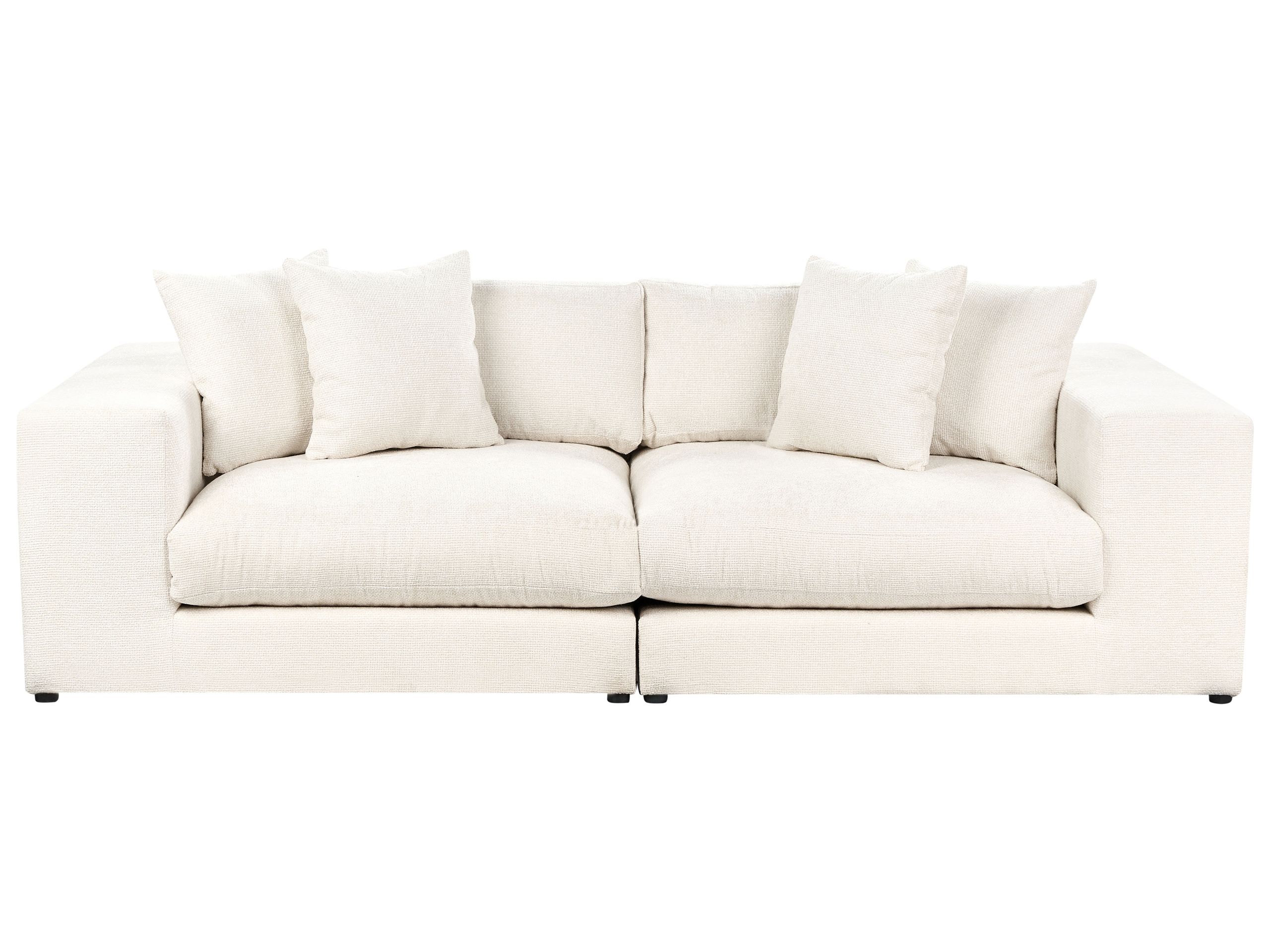 3 Seater Sofa White GLORVIKA II - Gemini Interiors