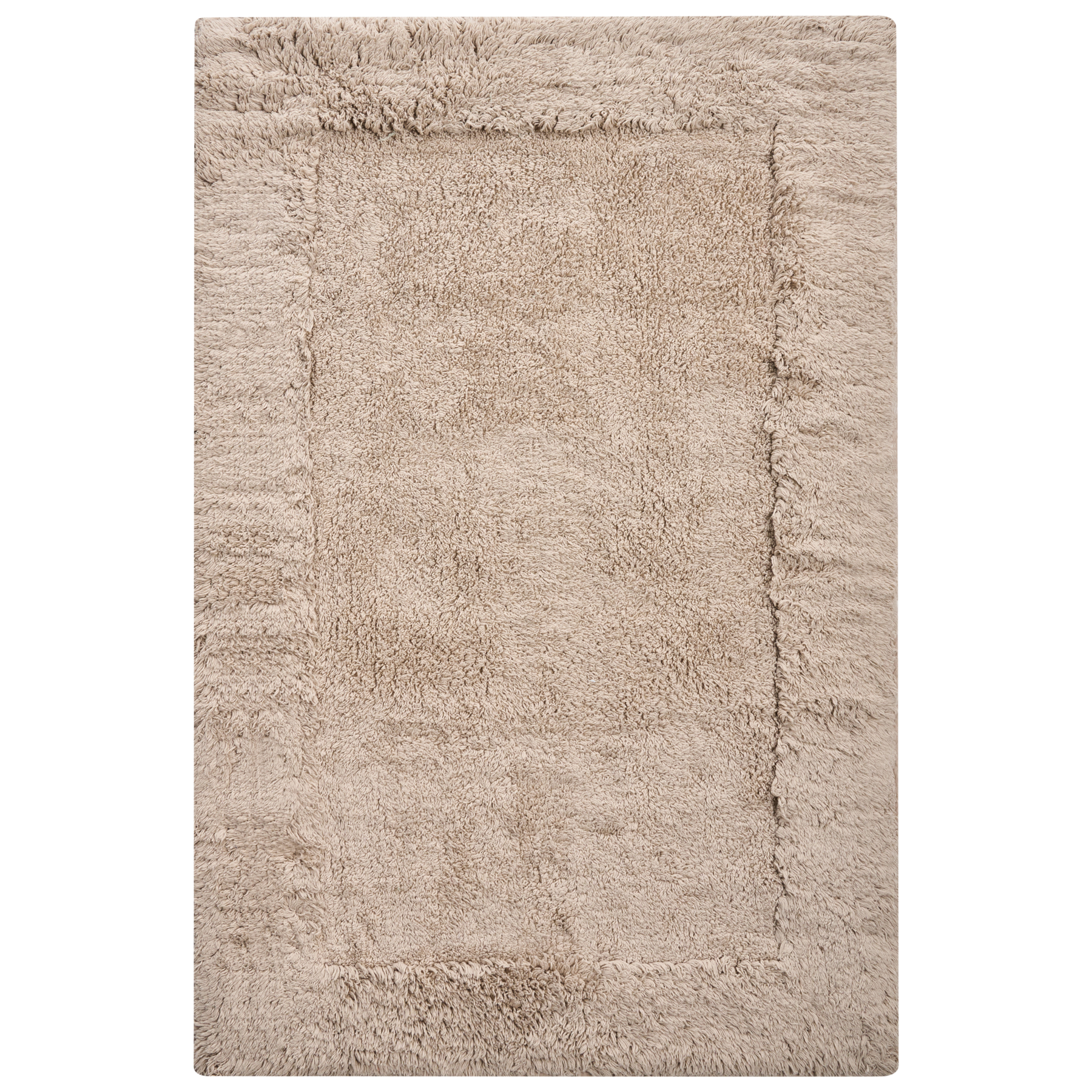 BABAILEA Cotton Bath Mat - Light Brown - Gemini Interiors