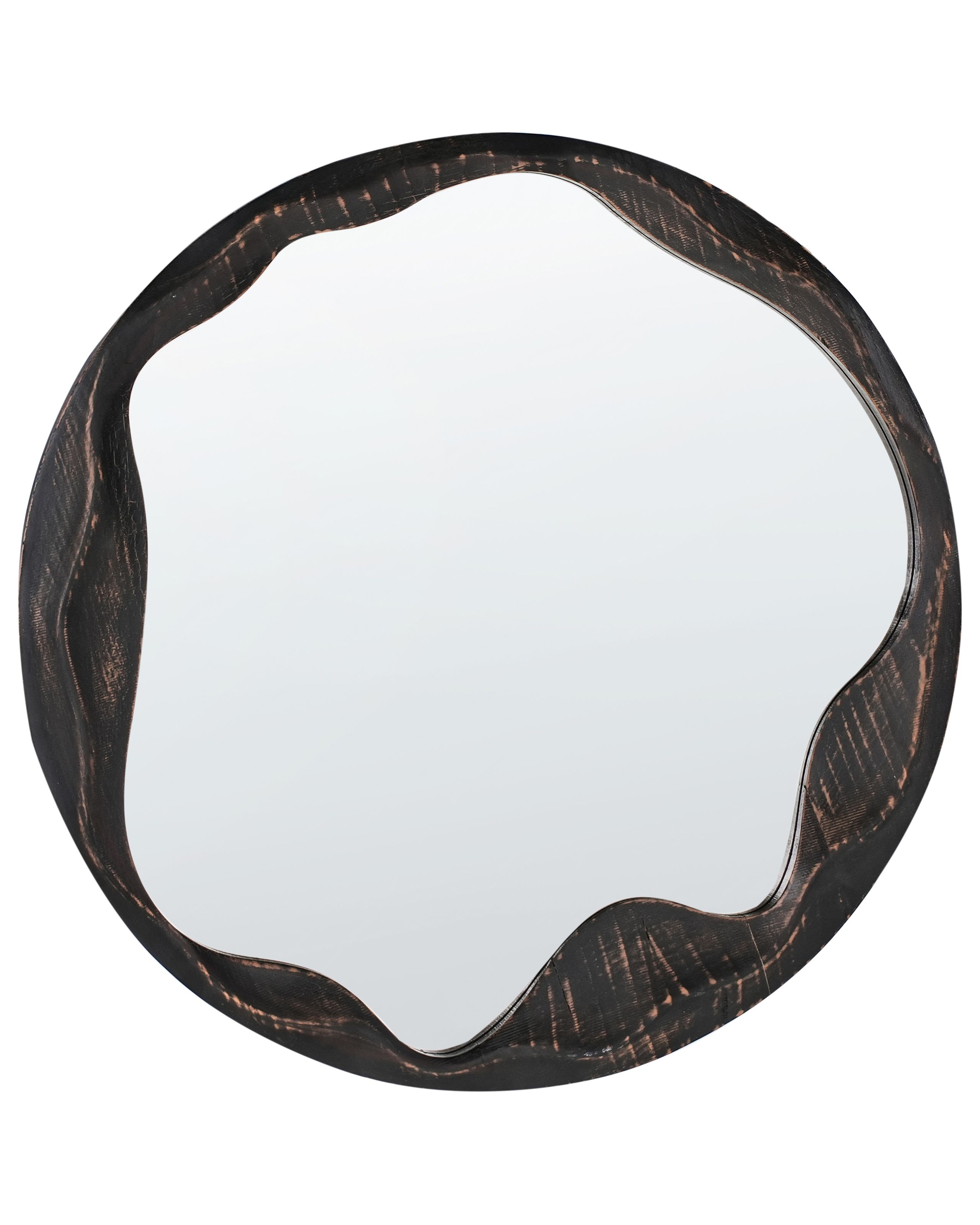 BLACKHEATHEN Wall Mirror Pine Wood - Dark Brown - Gemini Interiors
