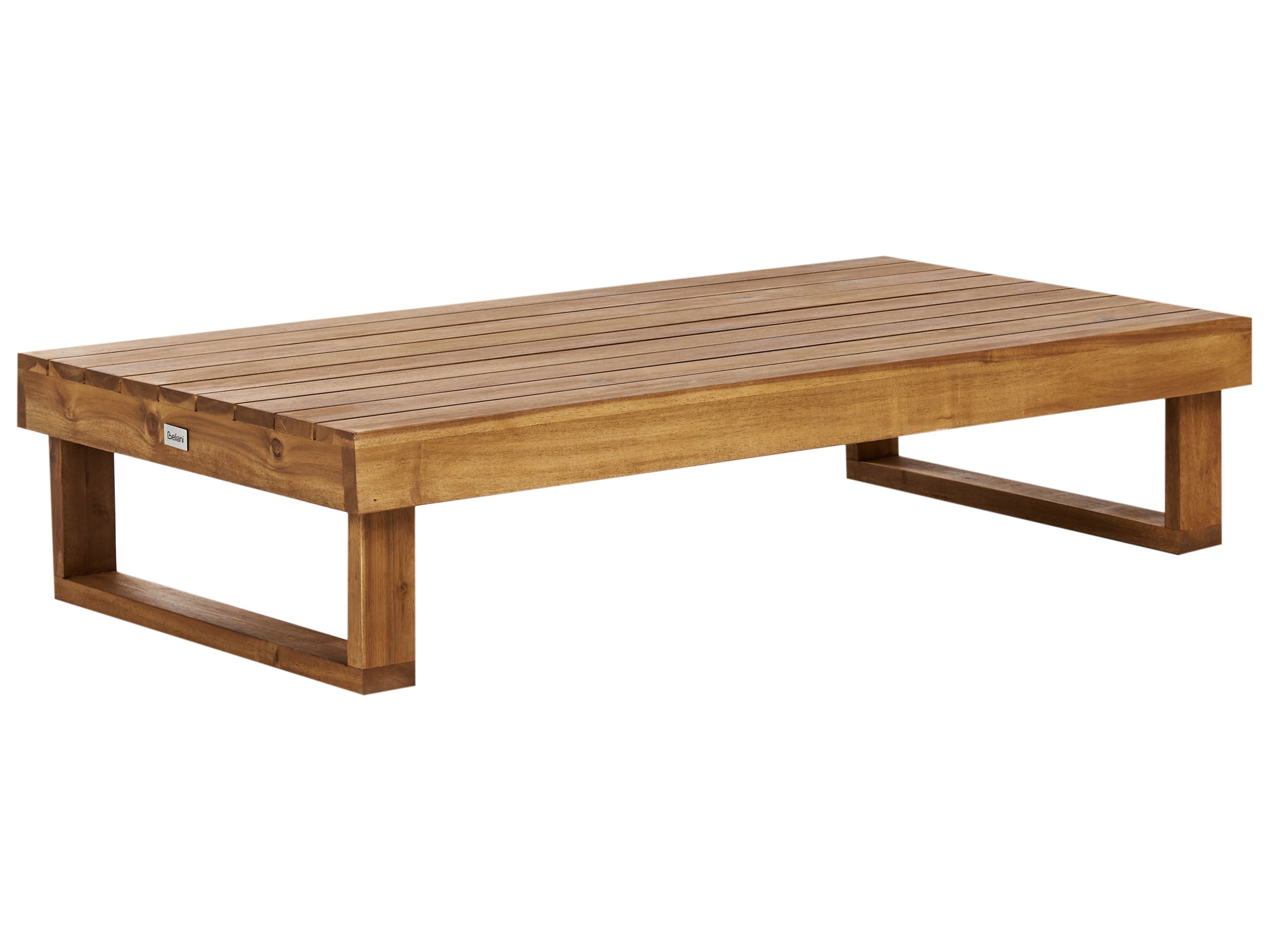 Certified Acacia Wood Garden Coffee Table 110 x 60 cm Light MARETTIMO - Gemini Interiors