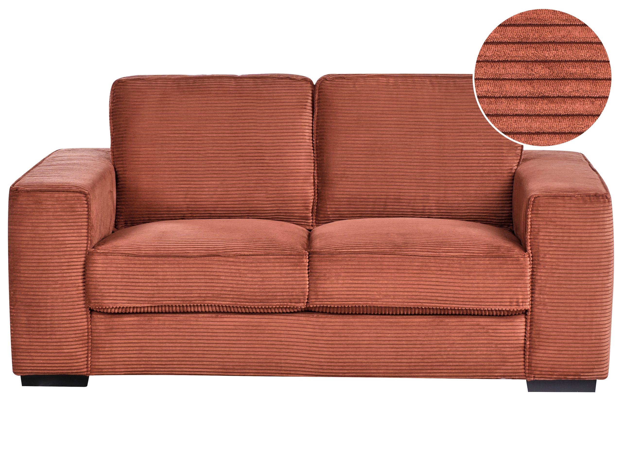 2 Seater Sofa - VIKNAR Jumbo Cord Sofa Golden Brown - Gemini Interiors