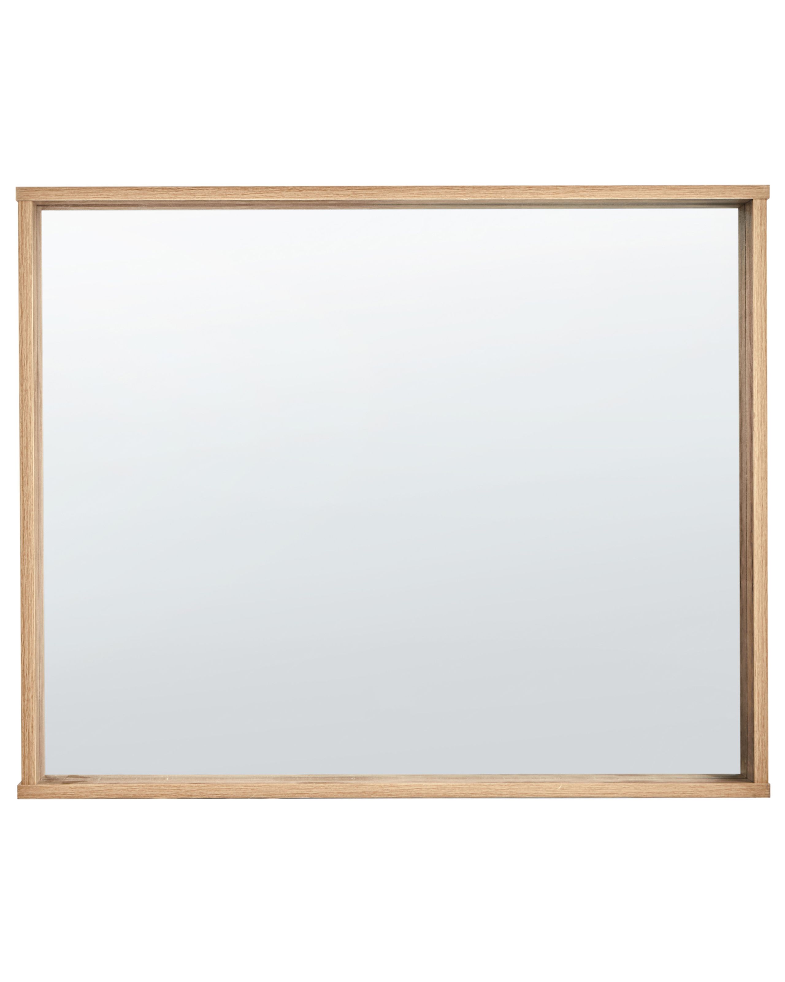 Wall Mirror ROSELL 80 cm 65 cm Engineered Wood Light Brown - Gemini Interiors
