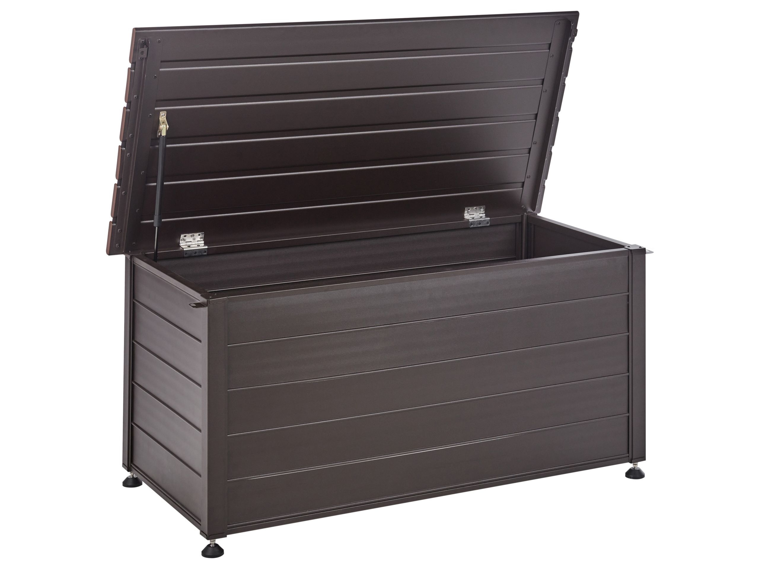 Storage Box CAMPALTO Metal 123 cm 60 cm Dark Brown - Gemini Interiors