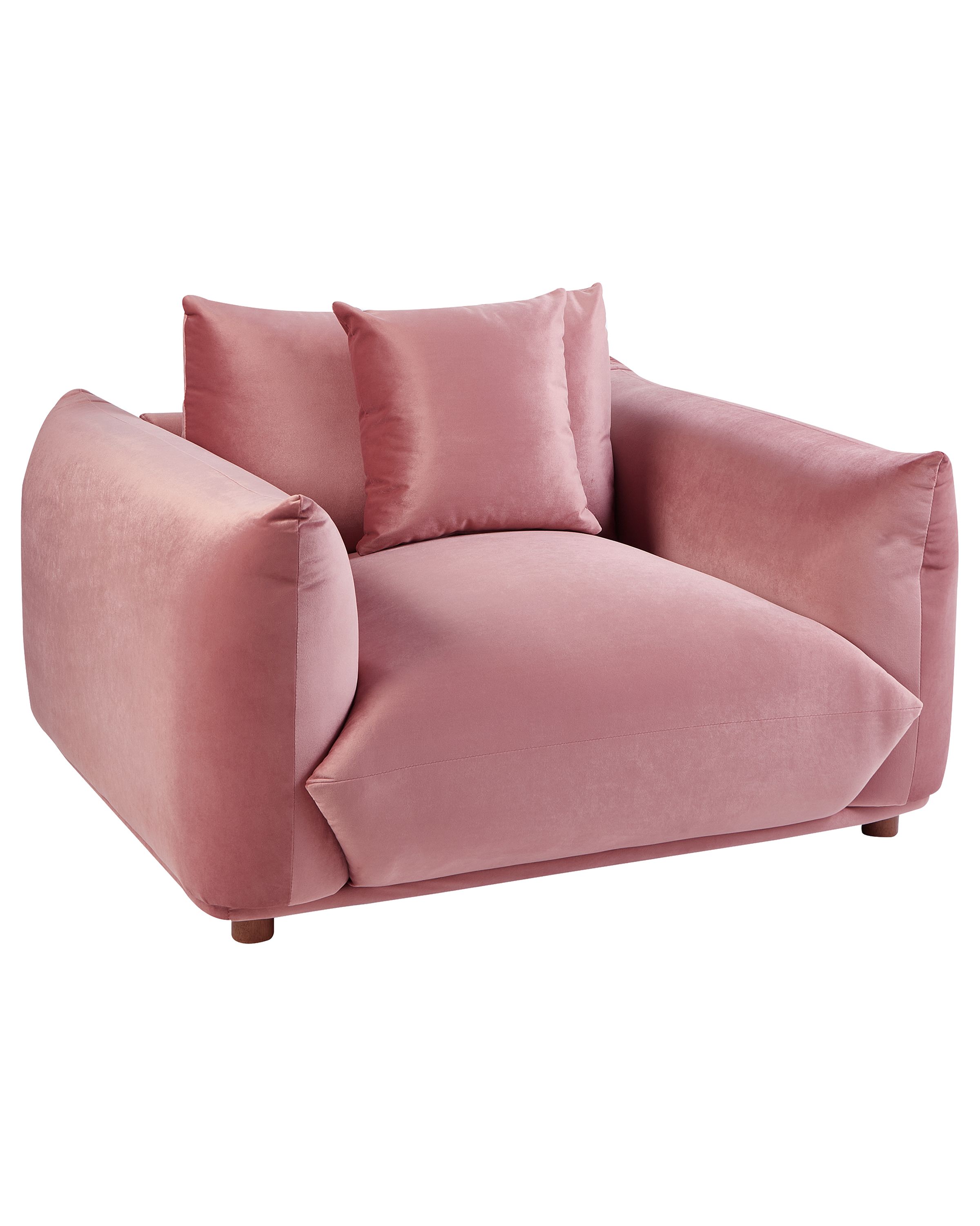 Armchair - LVUOS Velvet Pink - Gemini Interiors