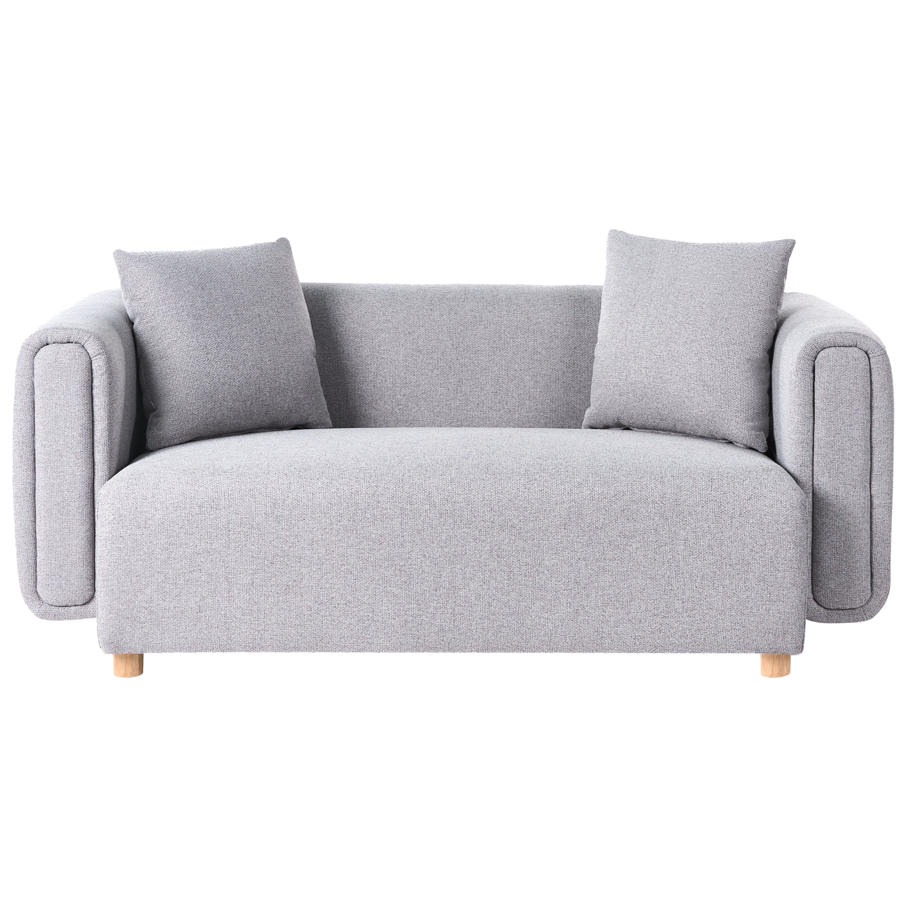 VELTHANE Fabric 2 Seater Sofa - Grey - Gemini Interiors