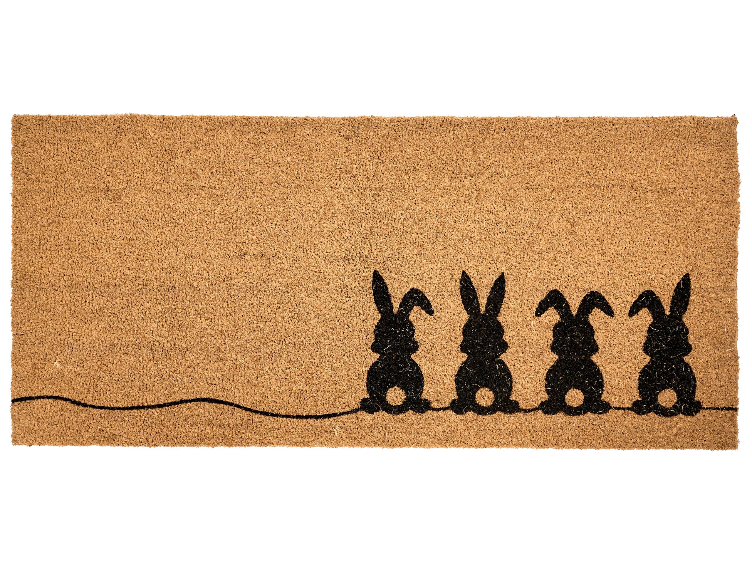 PAVENLEIGH Rabbit Coir Doormat - Natural - Gemini Interiors