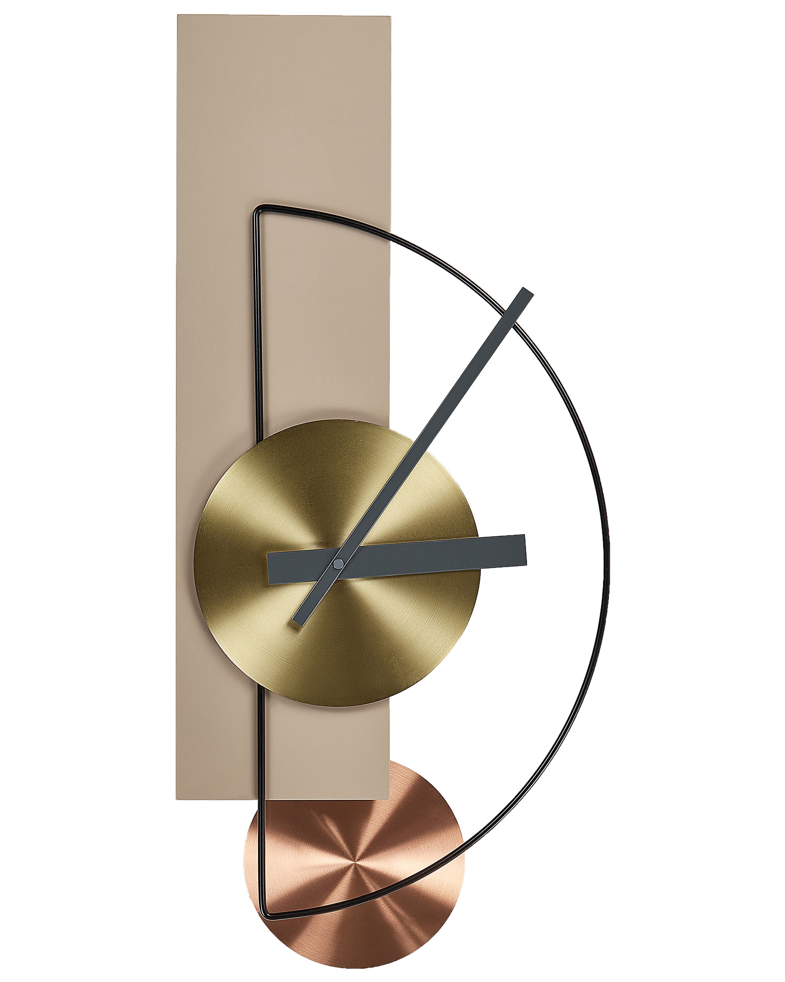 Wall Clock CEVINS 31 cm Metal Beige - Gemini Interiors