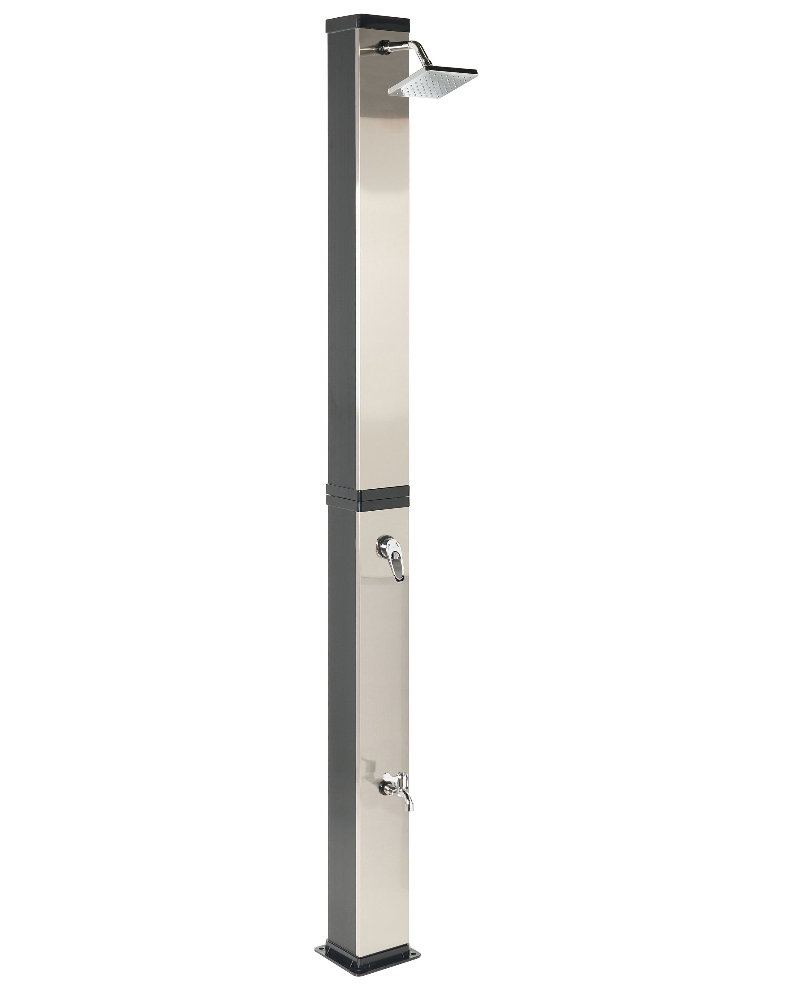 BUSNOE Freestanding Outdoor Solar Shower Black - Gemini Interiors