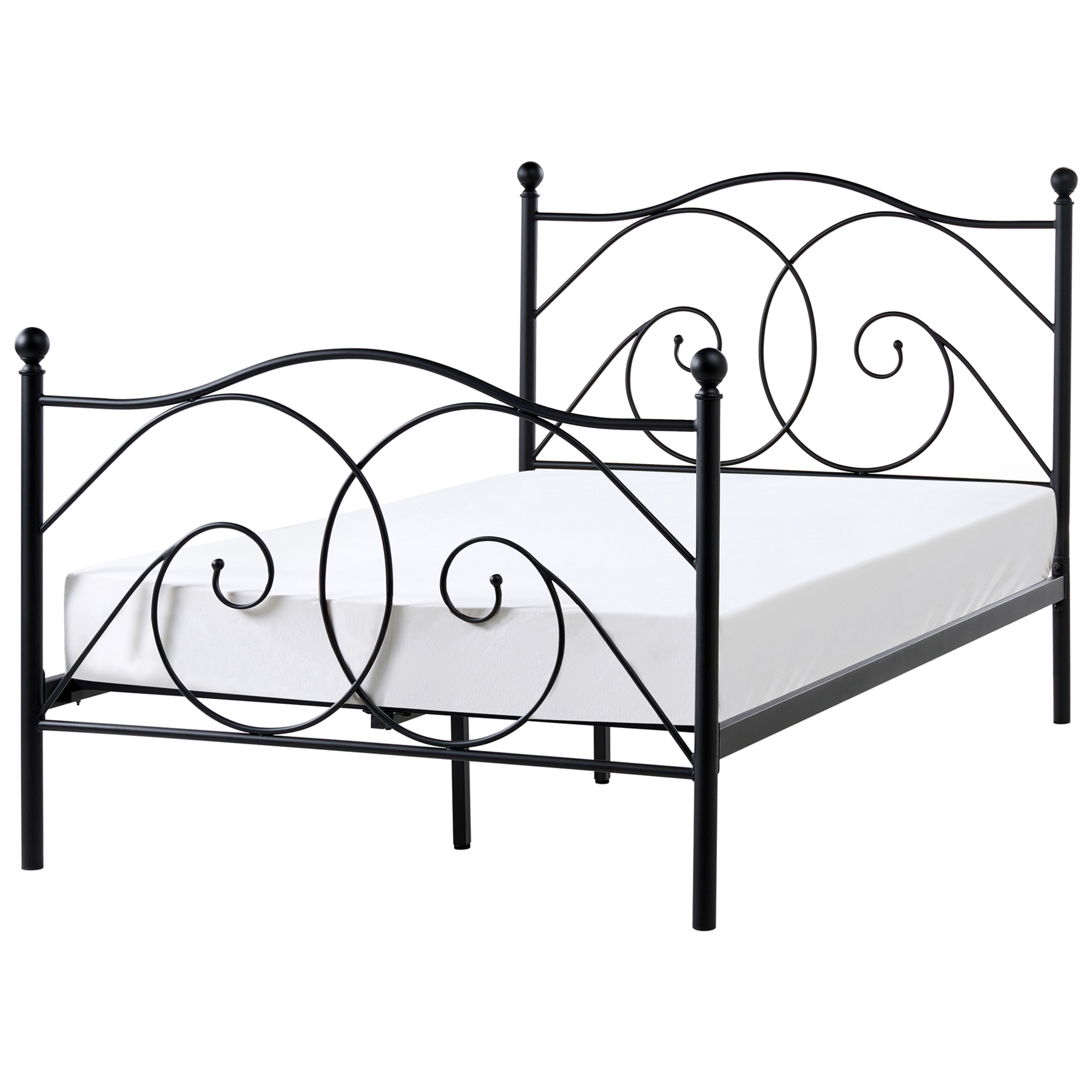 DINARDEN Small Double Metal Bedframe - Black - Gemini Interiors