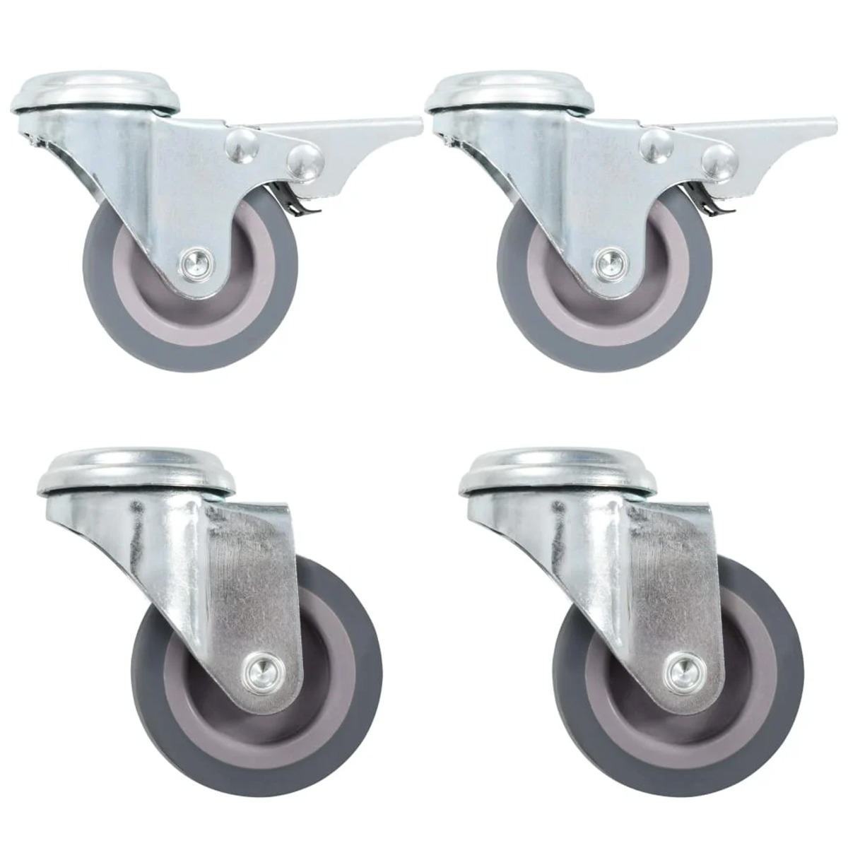 Bolt Hole Swivel Casters 4 Pcs 50mm - Design Hut