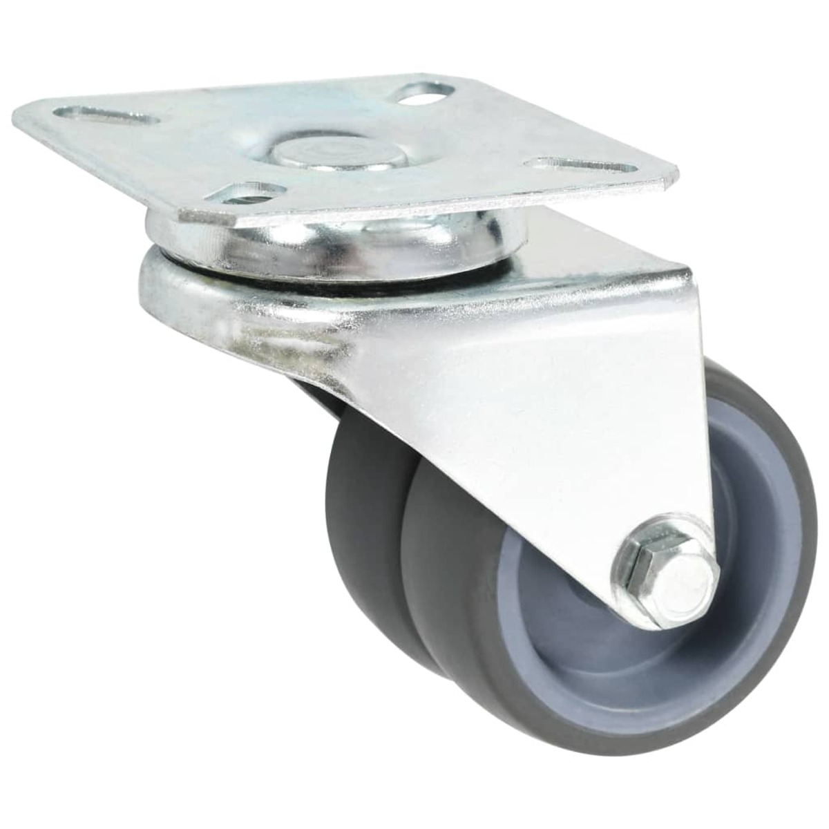 Twin-wheel Swivel Casters 50mm 4 Pcs - Design Hut