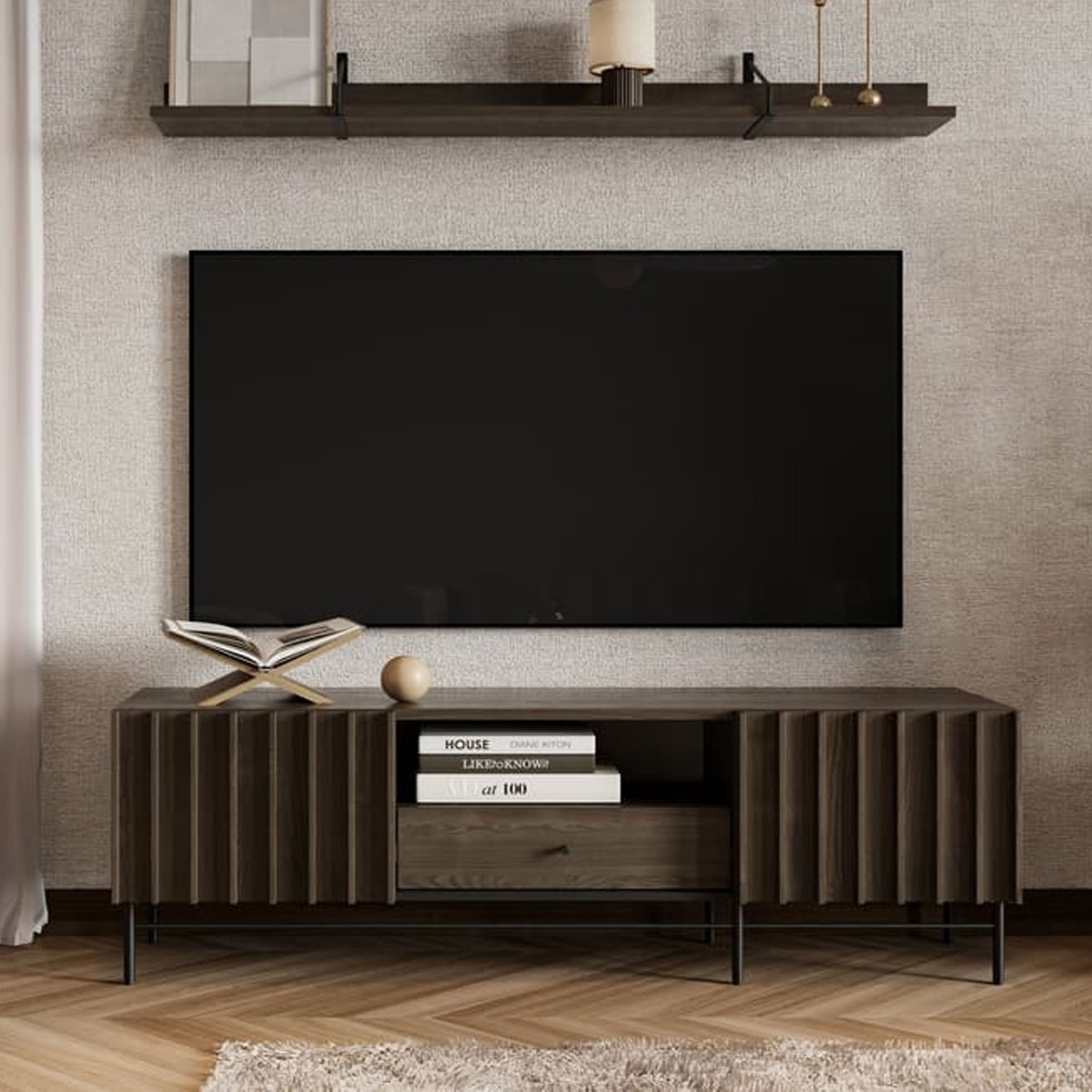 Nixie Vector TV Cabinet - Portland Ash - Art Nest