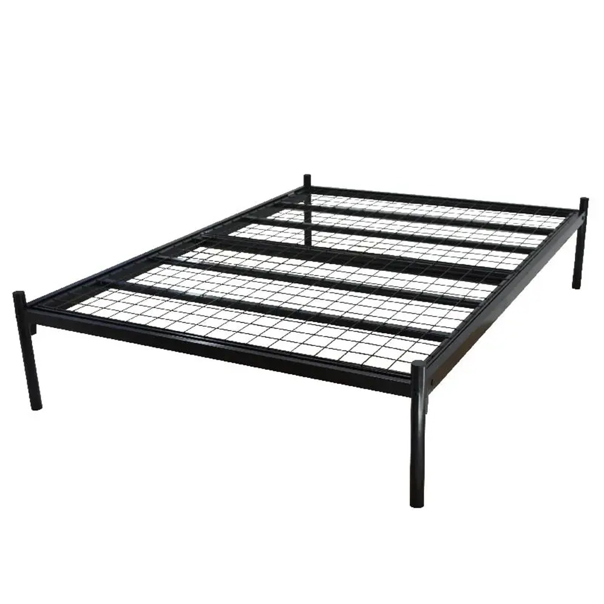 Platform High Quality Metal Bed Frame Black - Small Double 4ft - Beds-To-Go