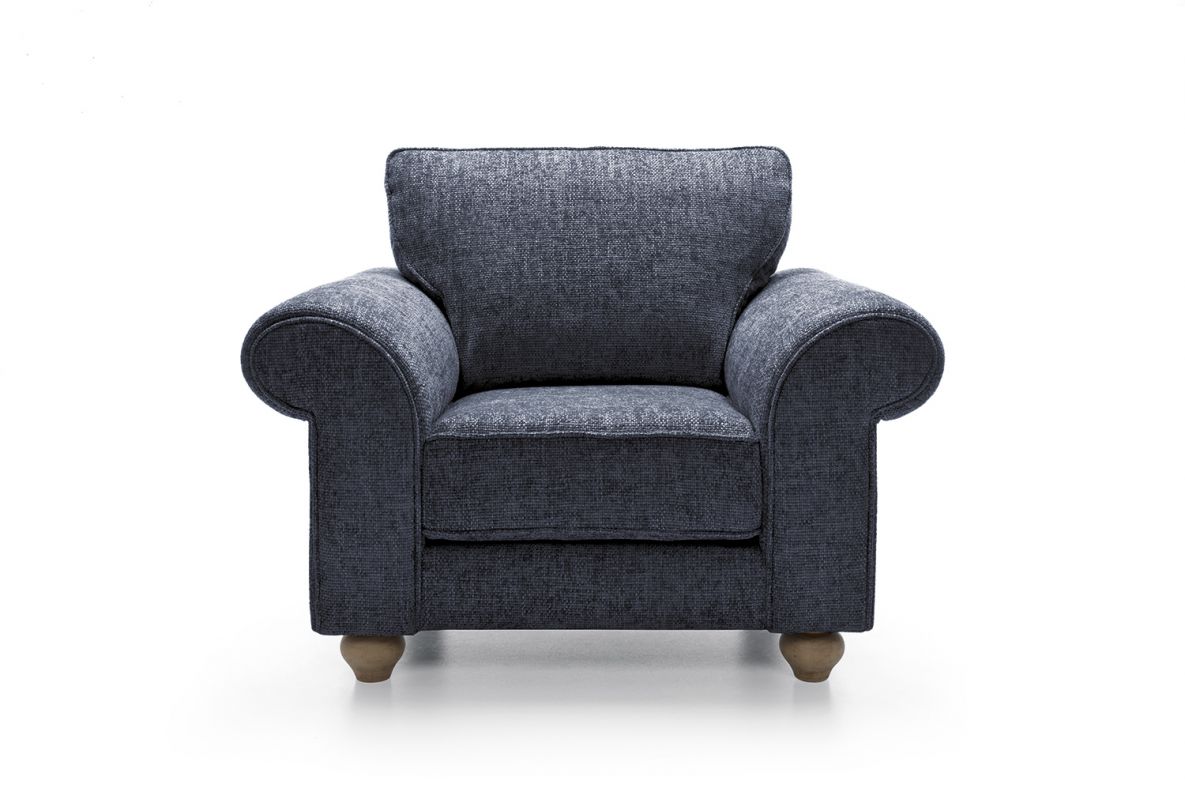 Ingrid Sofa Armchair - Dark Blue - Moonlight Interiors
