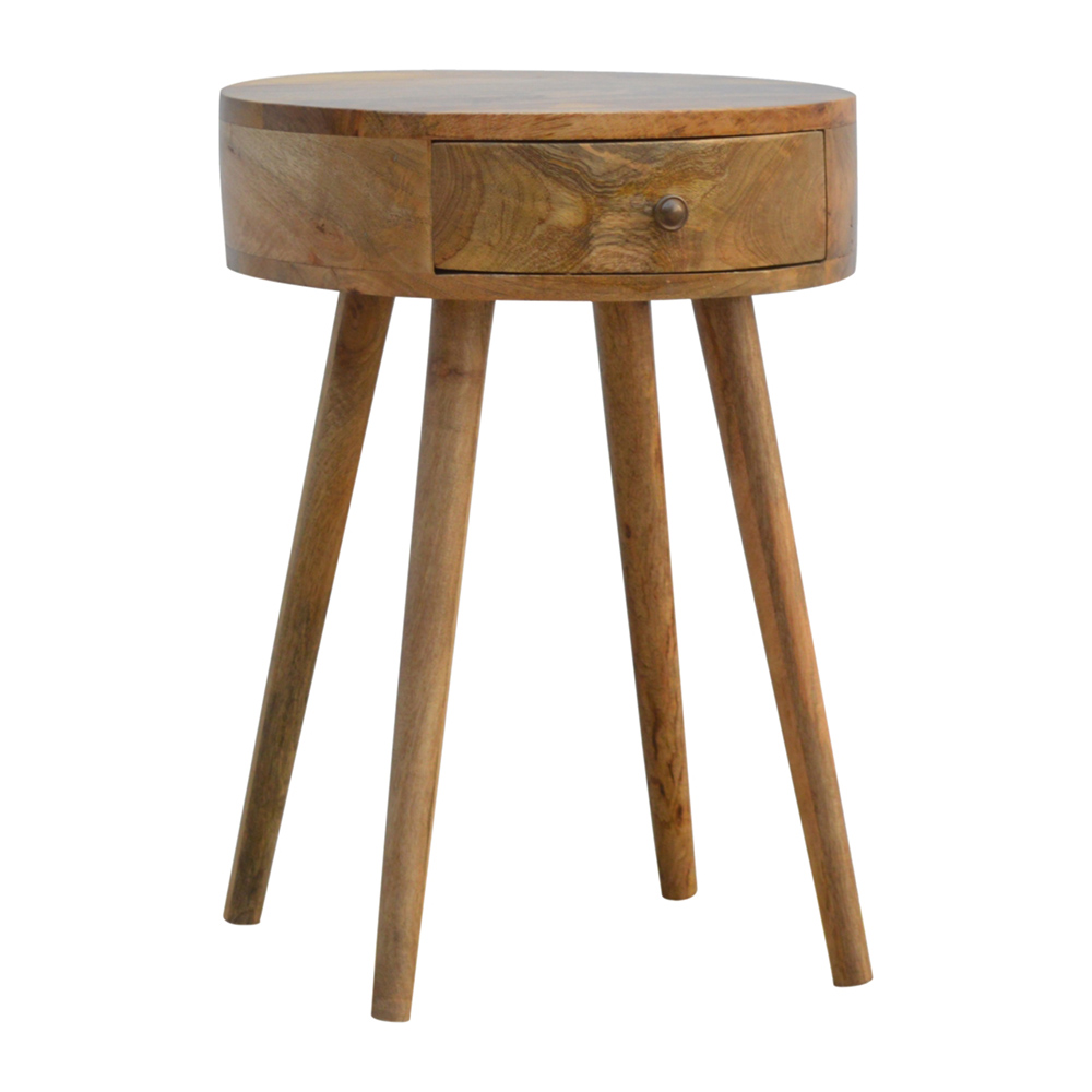 Bedside Table - NORDIC Nightstand Oak 40cm - Beasley & Sons