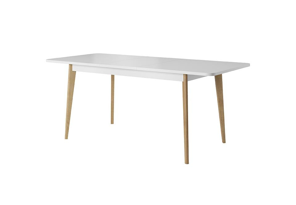 Serie Oak Riviera Legs Extendable Dining Table - White - Art Nest