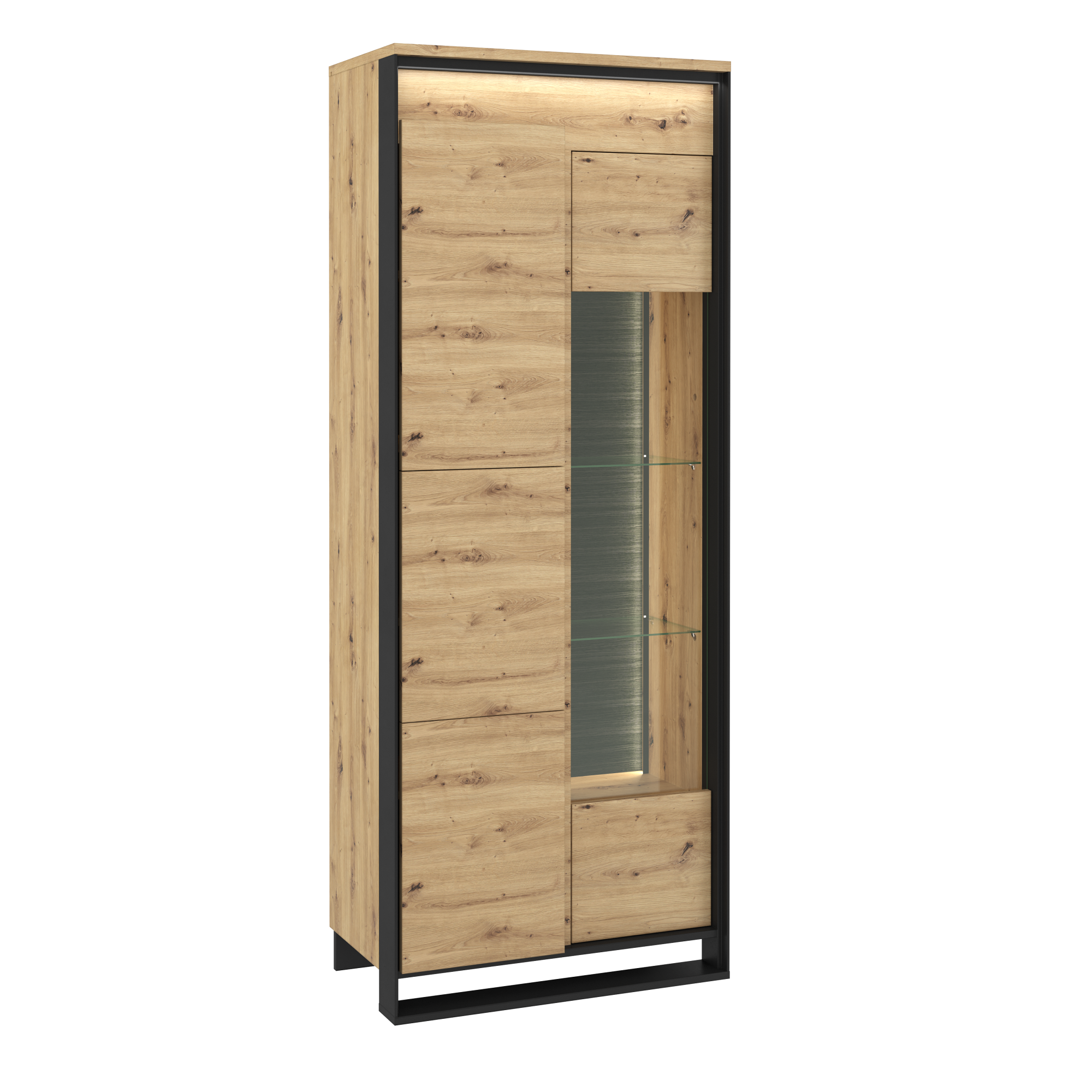 Quinton QA-03 2 Doors Tall Display Cabinet - Art Nest