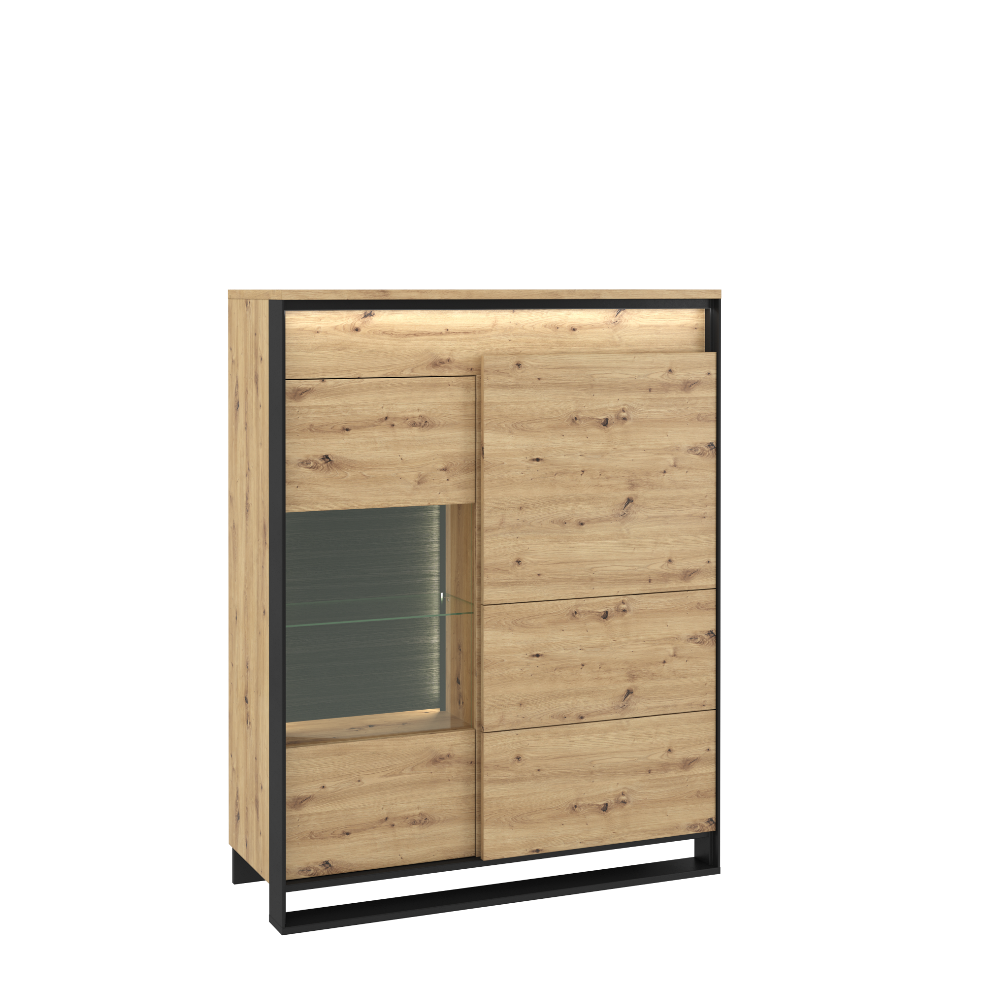 Quinton QA-06 2 Doors Display Cabinet - Art Nest