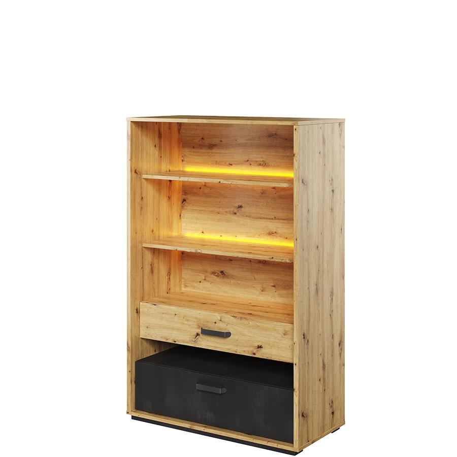 Blocky 06 Bookcase with LED - Art Nest