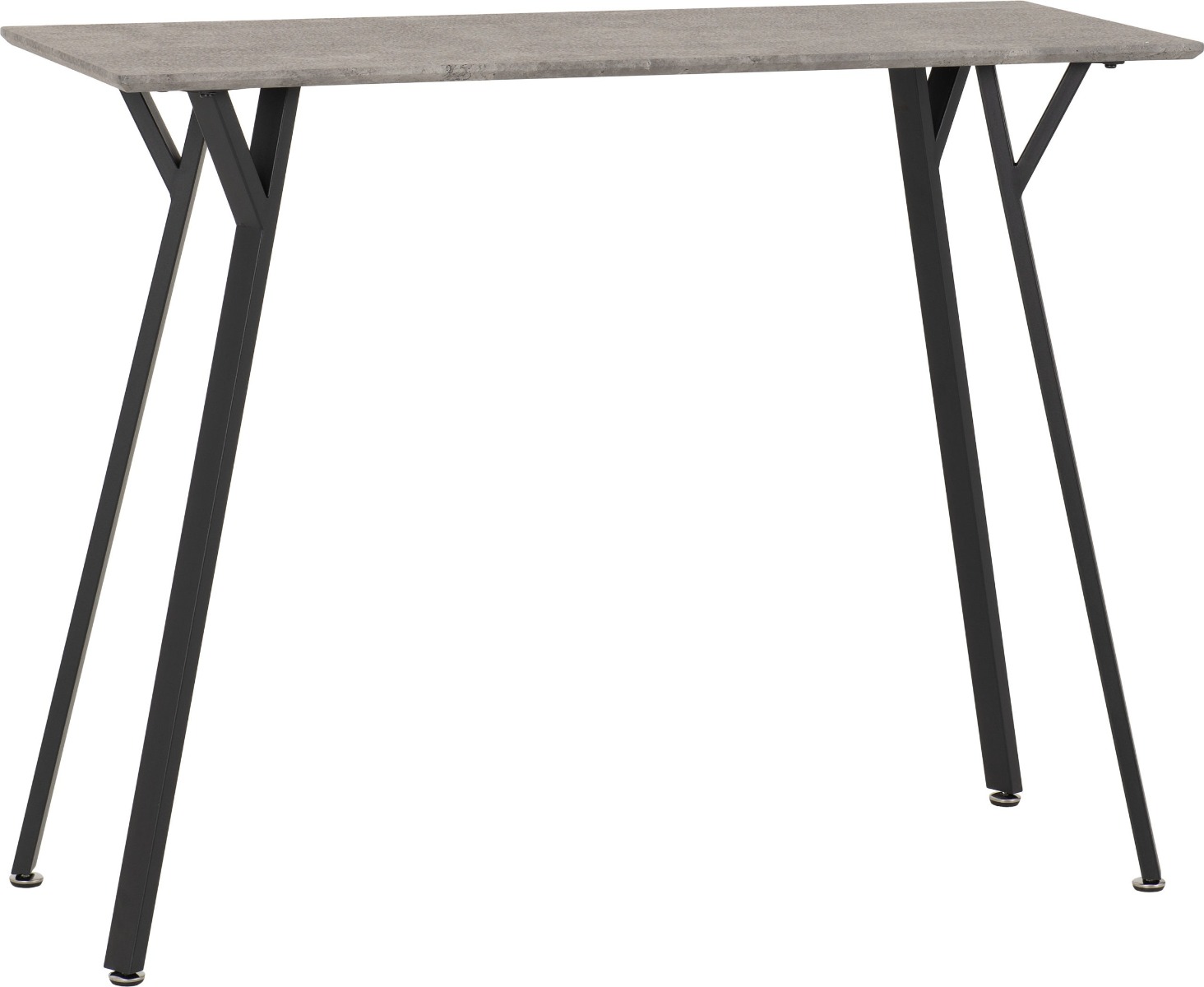 Quebec Bar Table - Concrete Effect Black - Budget Deals