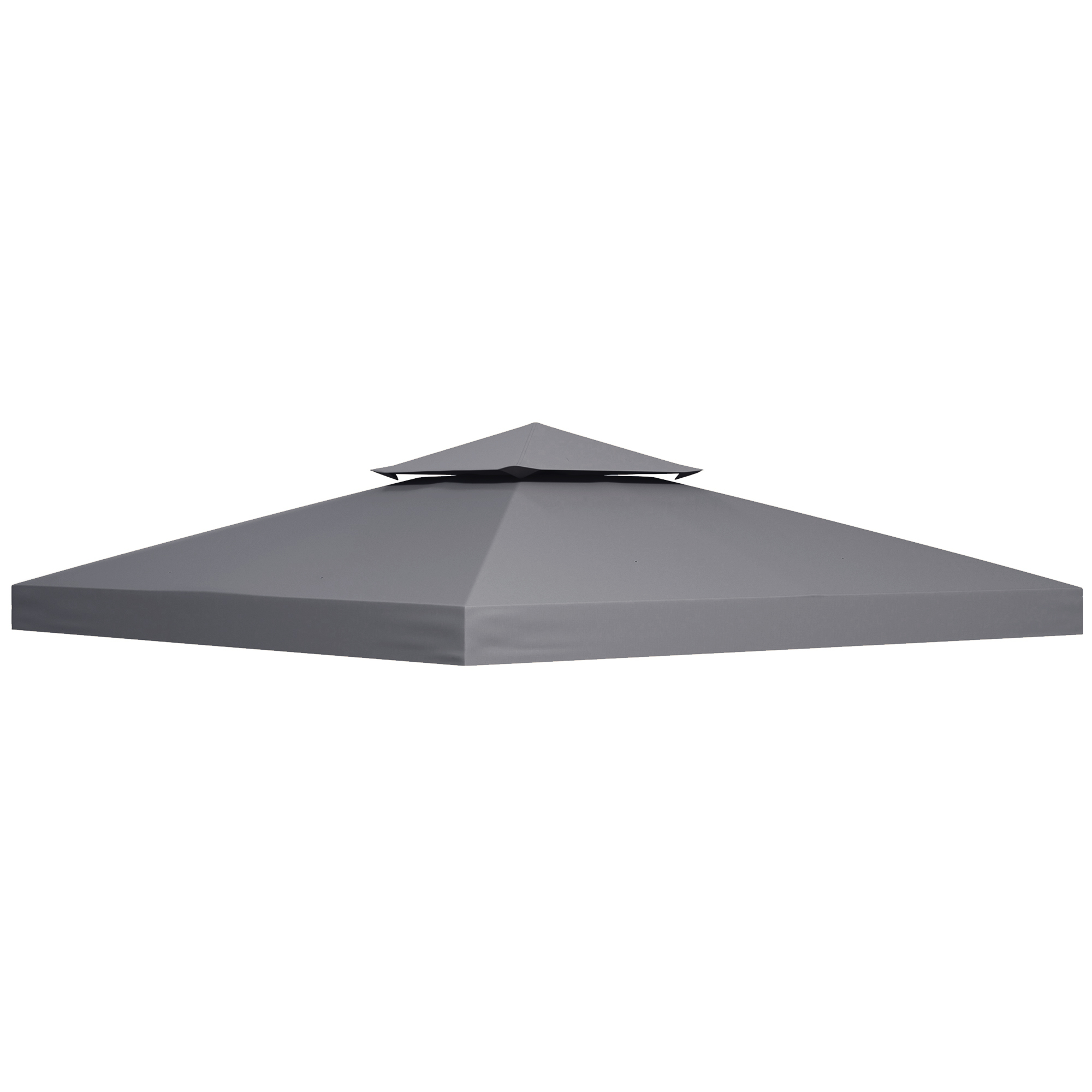 3 x 3M Gazebo Canopy Roof Top Replacement Cover Spare Part Deep Grey (TOP ONLY) - Life Essentials