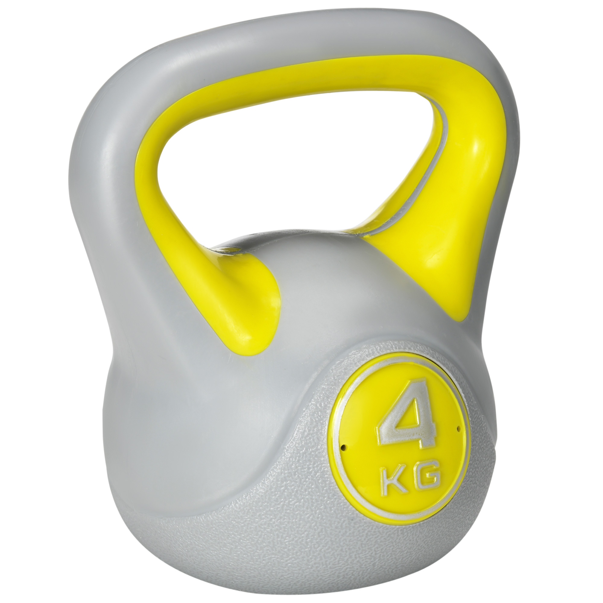 SPORTEDGE Kettlebell Kettle Bells with Handle Yellow and Grey - Life Essentials