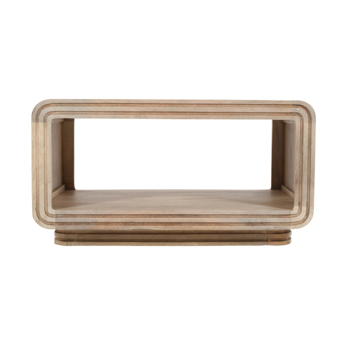 Denise Carved Mango Wood Coffee Table - Natural Wood - Elfrida Interiors