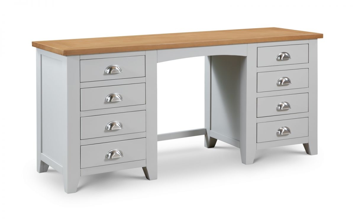 Dressing Table - RICHMOND 8 Drawer Dresser Grey 142cm - JB Collections
