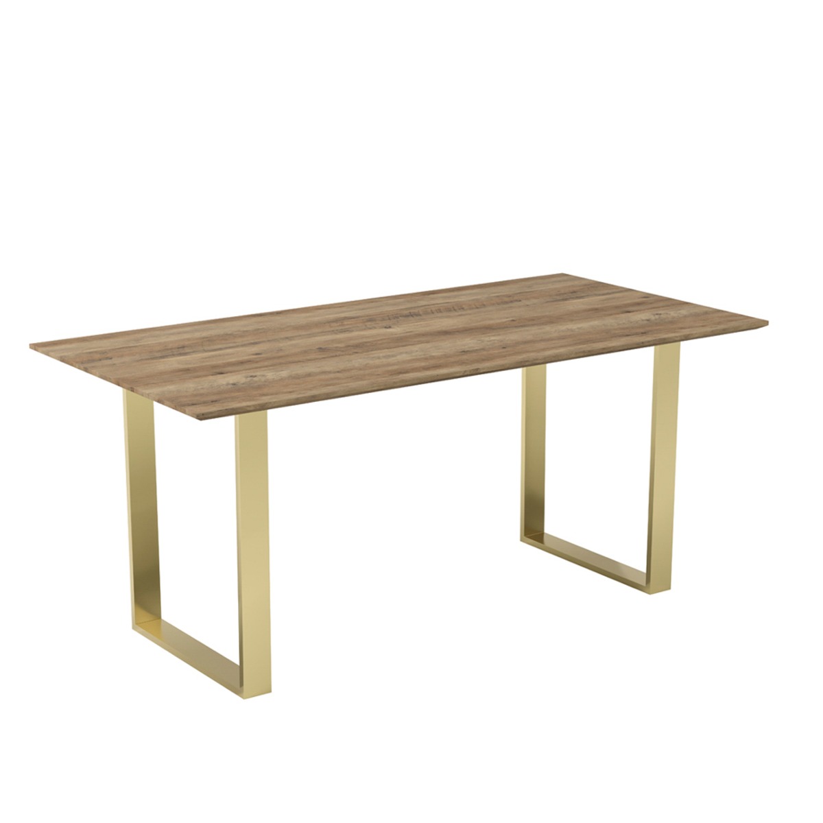 ANTIVA Wooden Dining Table - Gold - Leeds Plywood