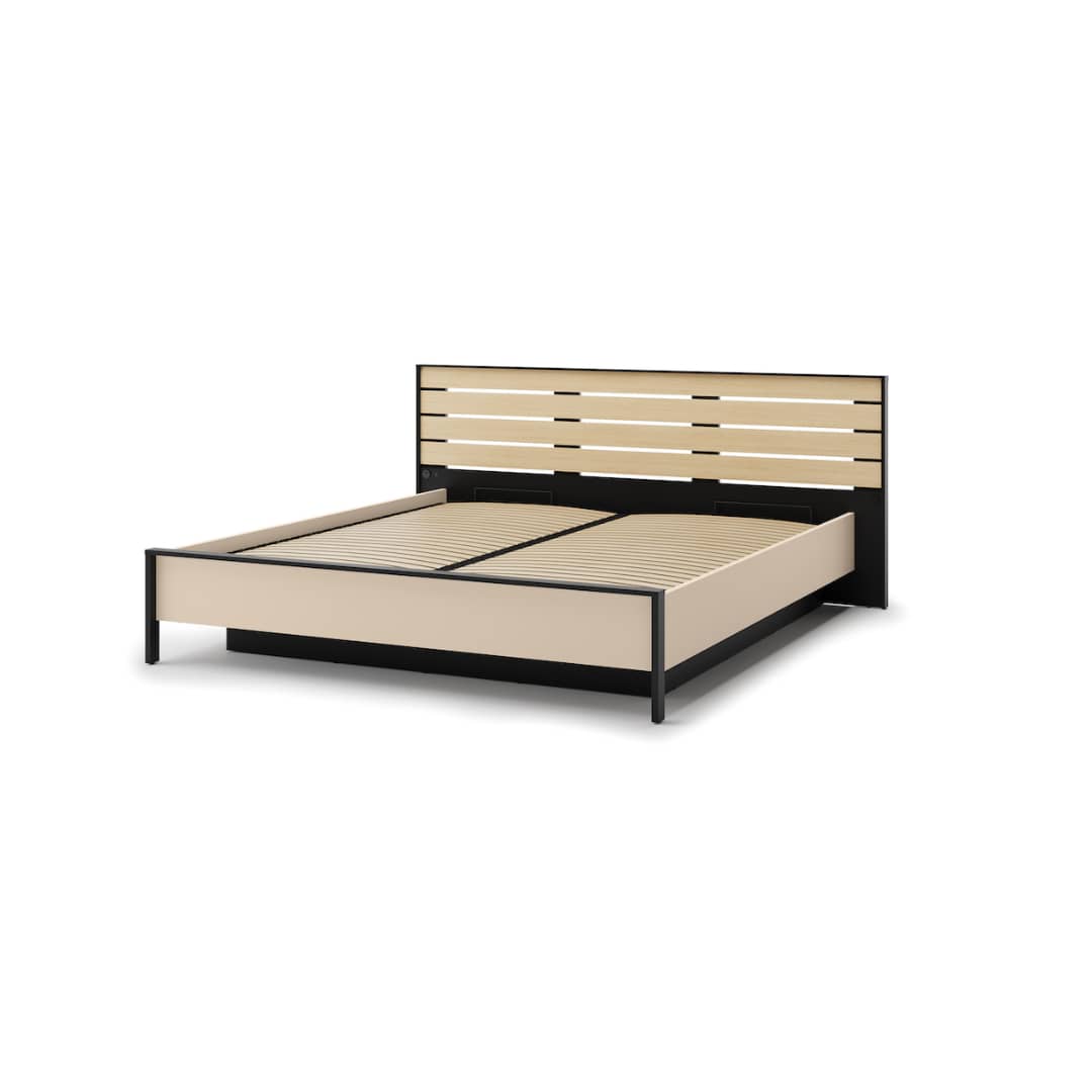 Super Kingsize Bed - LINNA Ottoman Bedframe with Underbed Stroage - Beige - Art Nest