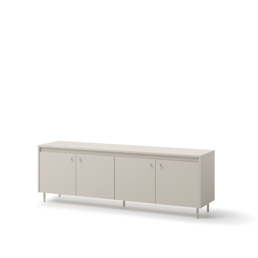 TURIM 4 Door Wide TV Cabinet - Beige - Art Nest