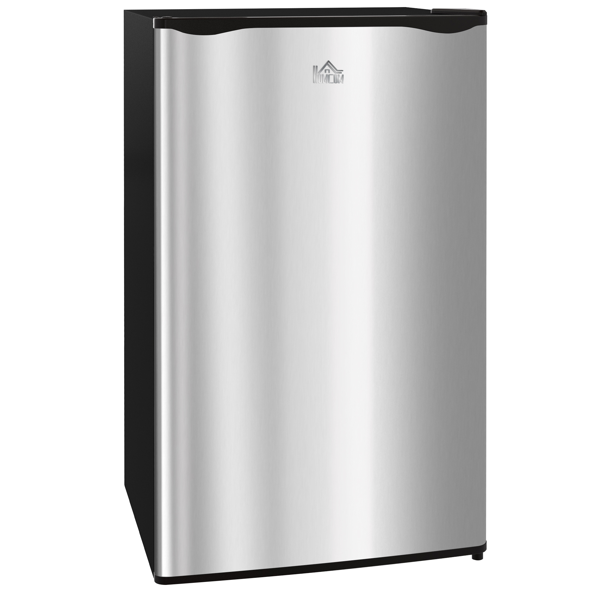 HERON Fridge Freezer Small Fridge with Chiller Box Silver Tone - Life Essentials