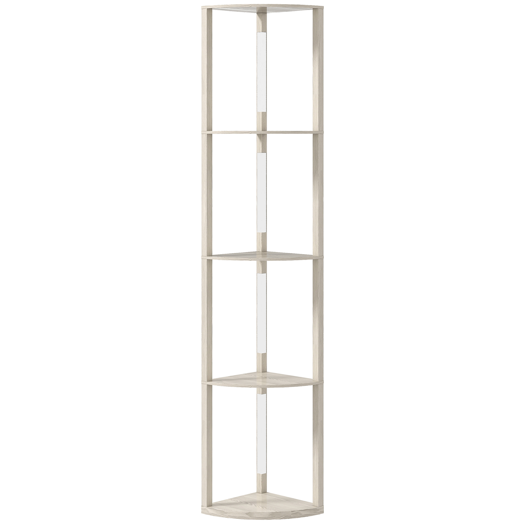 HERON Corner Floor Lamp for Living Room Bedroom Oak - Life Essentials