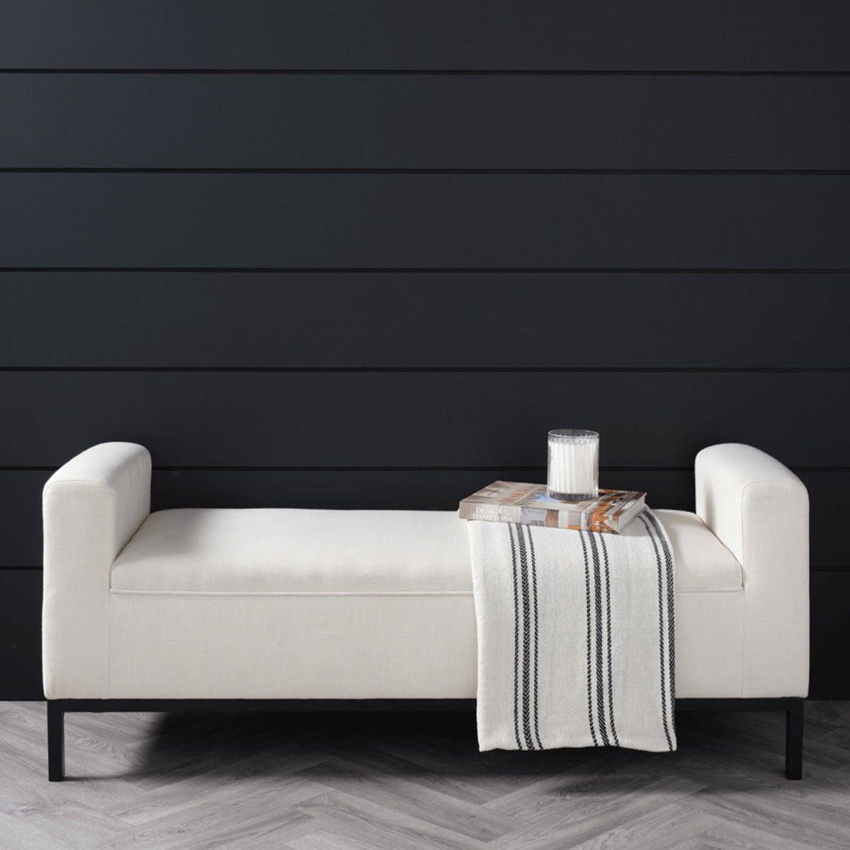 SEREN Linen Room Bench - Ivory - Leeds Plywood
