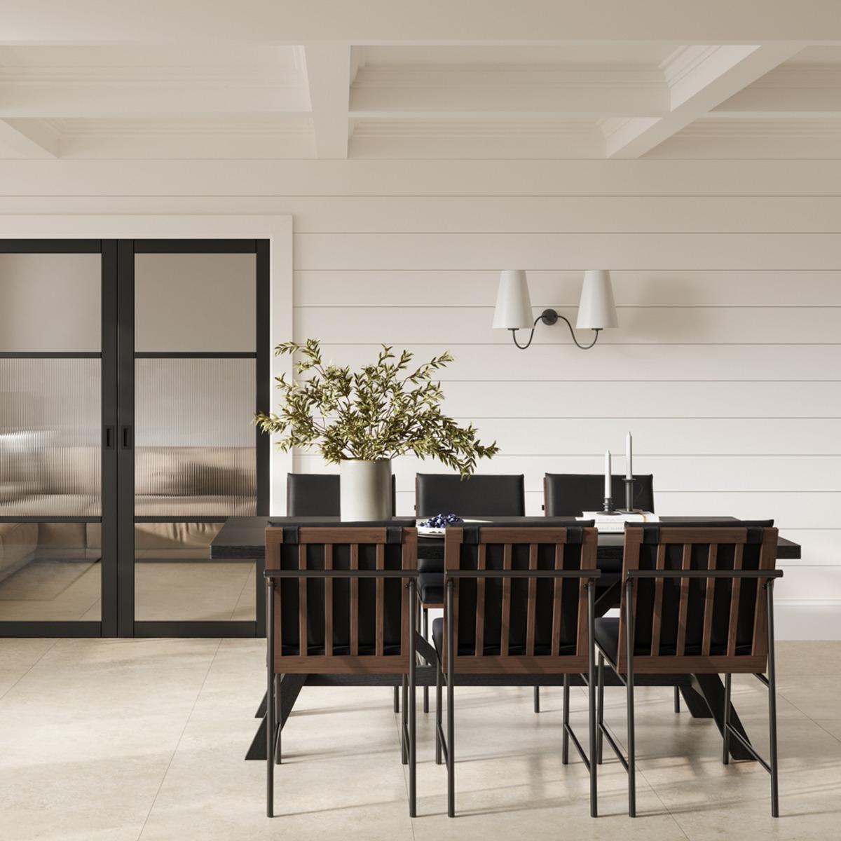 SKOVE Weave Dining Chairs Set of 2 - Onyx - Leeds Plywood